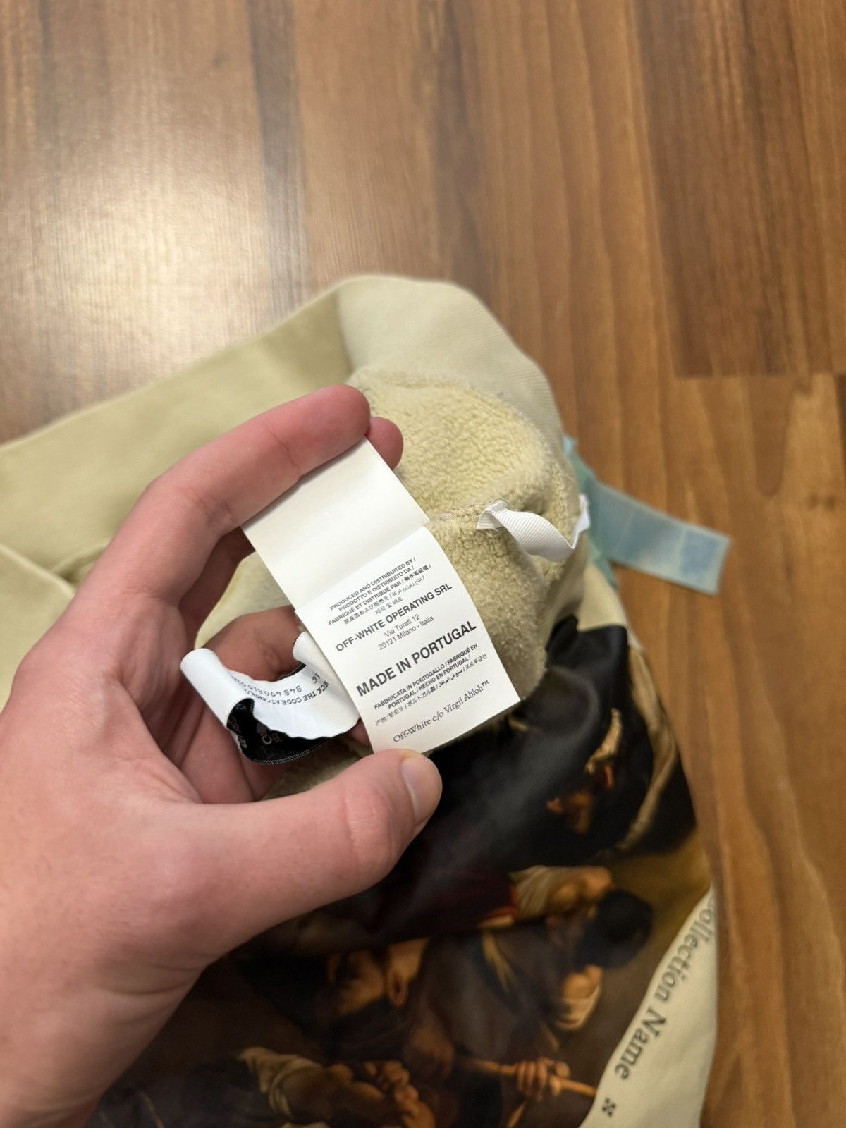 Off-White OFF WHITE BEIGE CARAVAGGIO HOODIE Size US S / EU 44-46 / 1 - 7 Thumbnail
