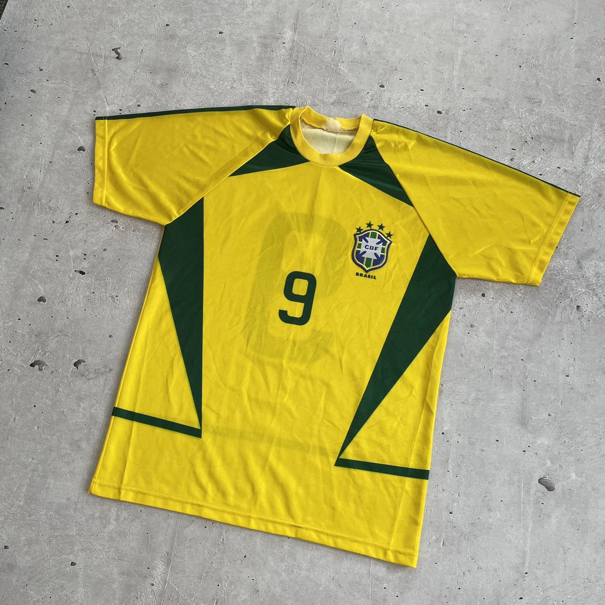 Vintage Vintage Home Brazil Soccer T-shirt #9 y2k Size US XL / EU 56 / 4 - 2 Thumbnail
