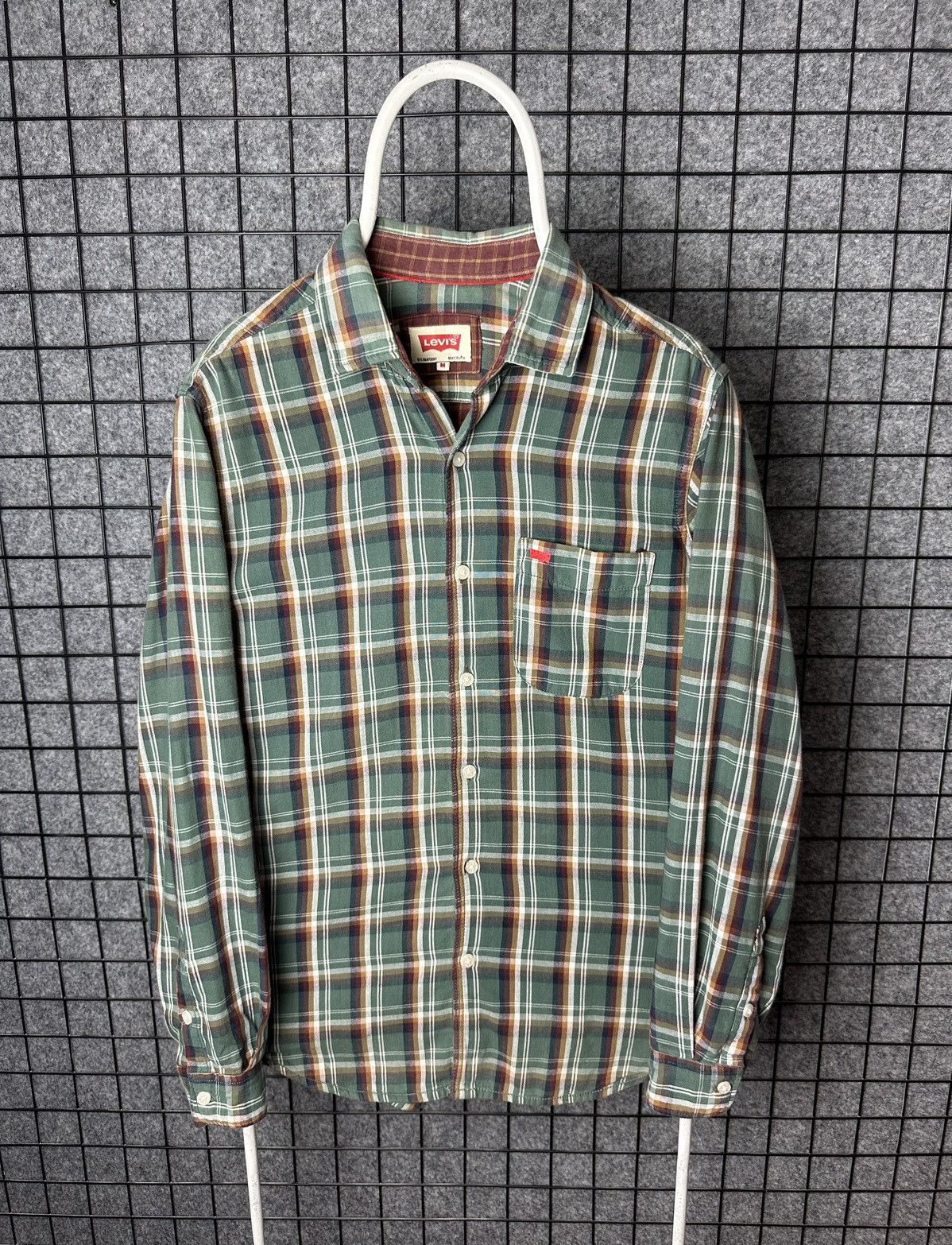 Levi's × Vintage Levi’s Streetwear Plaid Long Sleeve Shirt Size M Size US M / EU 48-50 / 2 - 1 Thumbnail