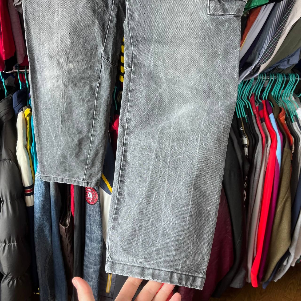 Other Engelbert Strauss Workwear Cargo Faded Denim Pants Size US 34 / EU 50 - 6 Thumbnail