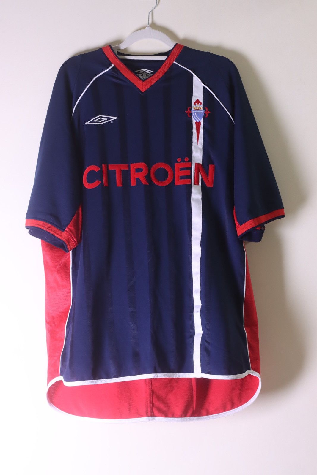 Umbro Celta Vigo 2001/2002 Third Kit La Liga Football Jersey Size US XXL / EU 58 / 5 - 2 Thumbnail