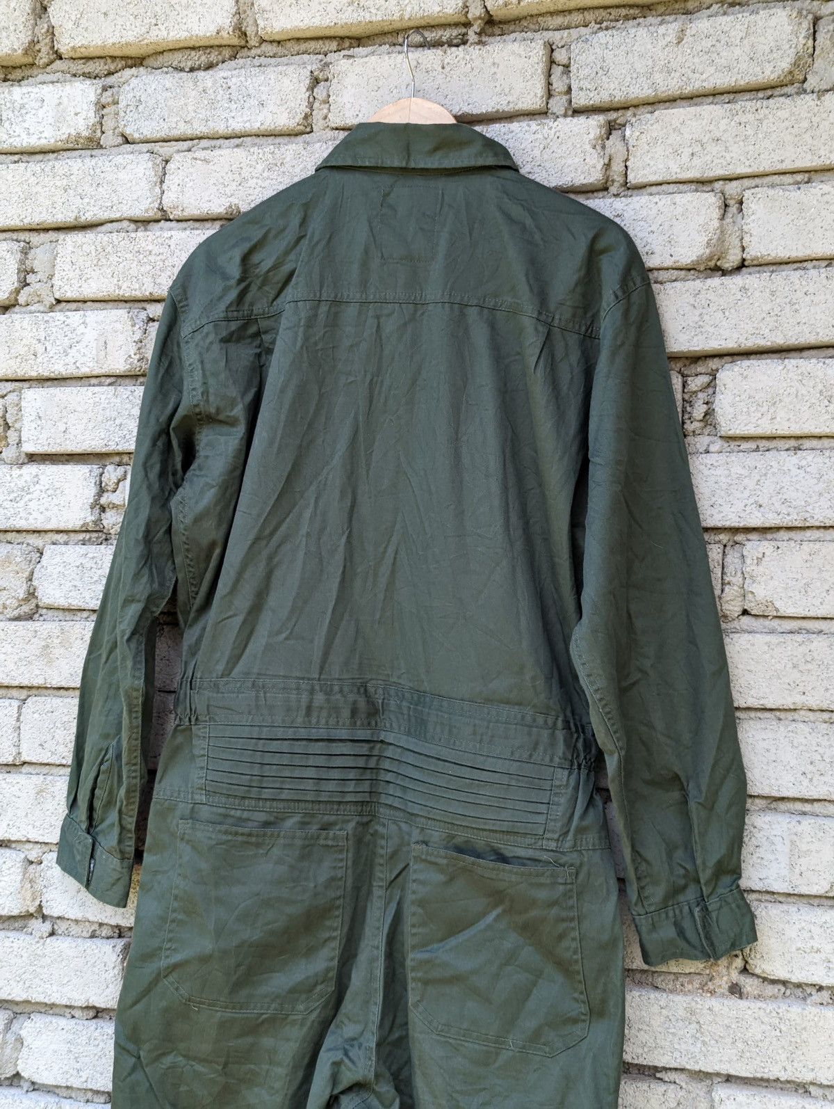 Japanese Brand WM Best Overalls Green Military Size US 36 / EU 52 - 7 Thumbnail