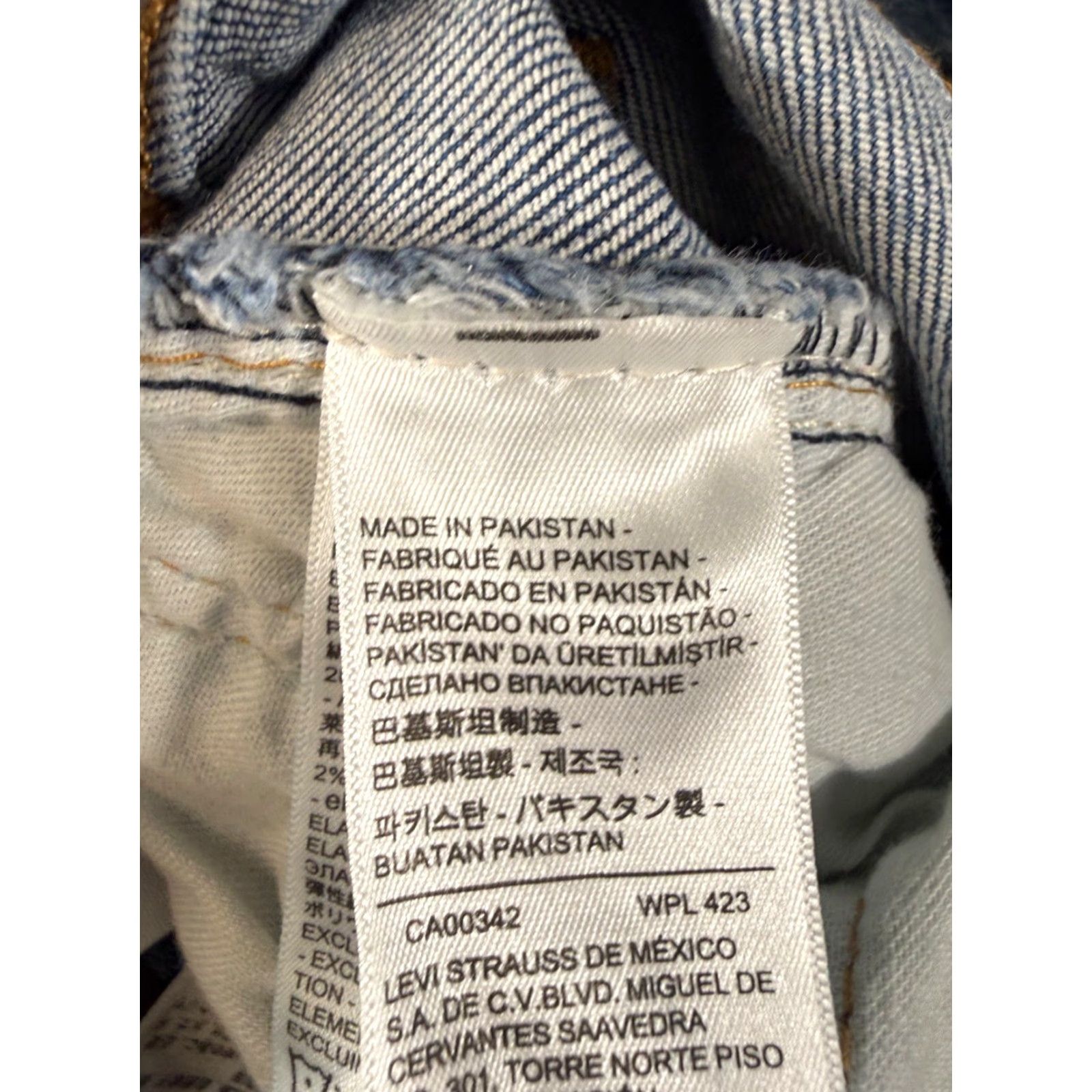 Levi's Levi’s 512 Jeans Mens 29x30 Blue Denim Stretch Slim Fit Straight Leg Whisker Wash Pockets City College Men Size US 29 - 7 Thumbnail