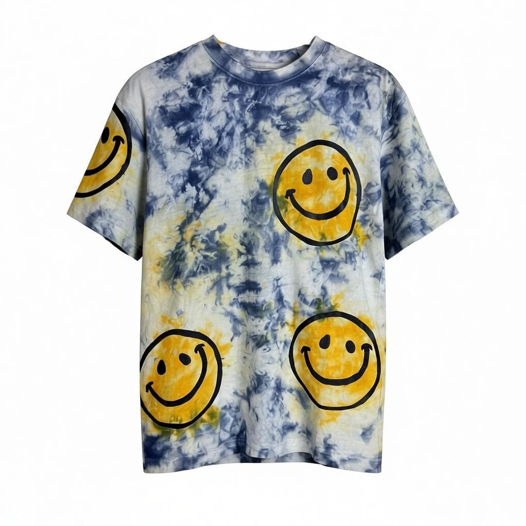Market NWT Men's Market x Smiley Array Face Sun Tie-Dye T-Shirt - S Size US S / EU 44-46 / 1 - 1 Thumbnail
