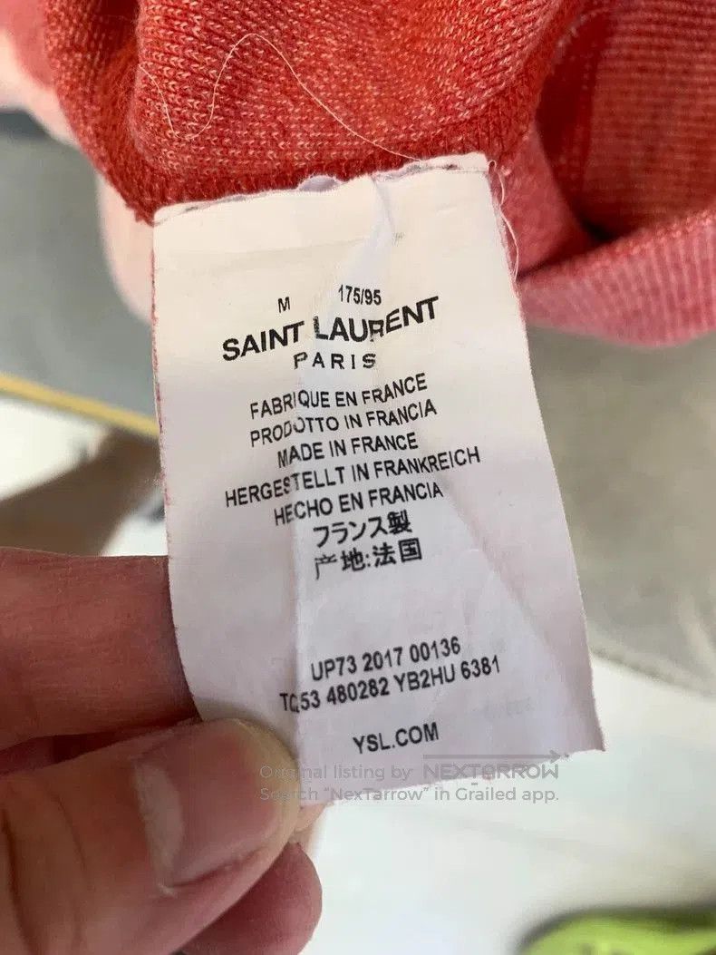 Saint Laurent Paris Saint Laurent Pink Hoodie Sweatshirt . Size US M / EU 48-50 / 2 - 4 Thumbnail