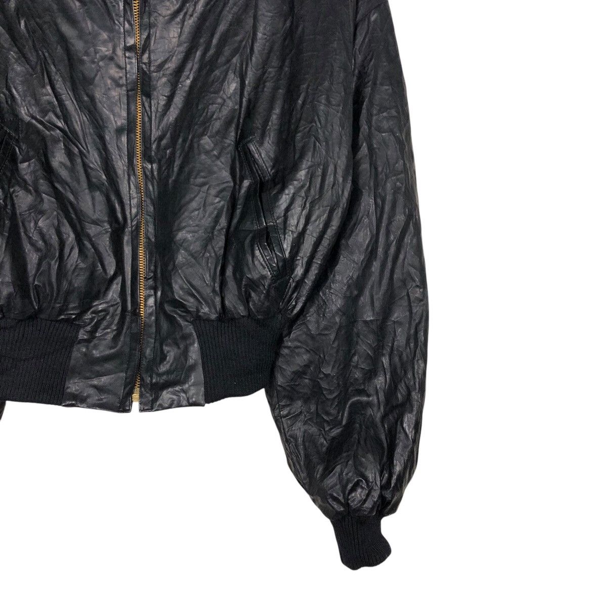 Japanese Brand Vintage Bomber Leather Jacket 49Av Junko Shimada Full Print Size US M / EU 48-50 / 2 - 6 Thumbnail