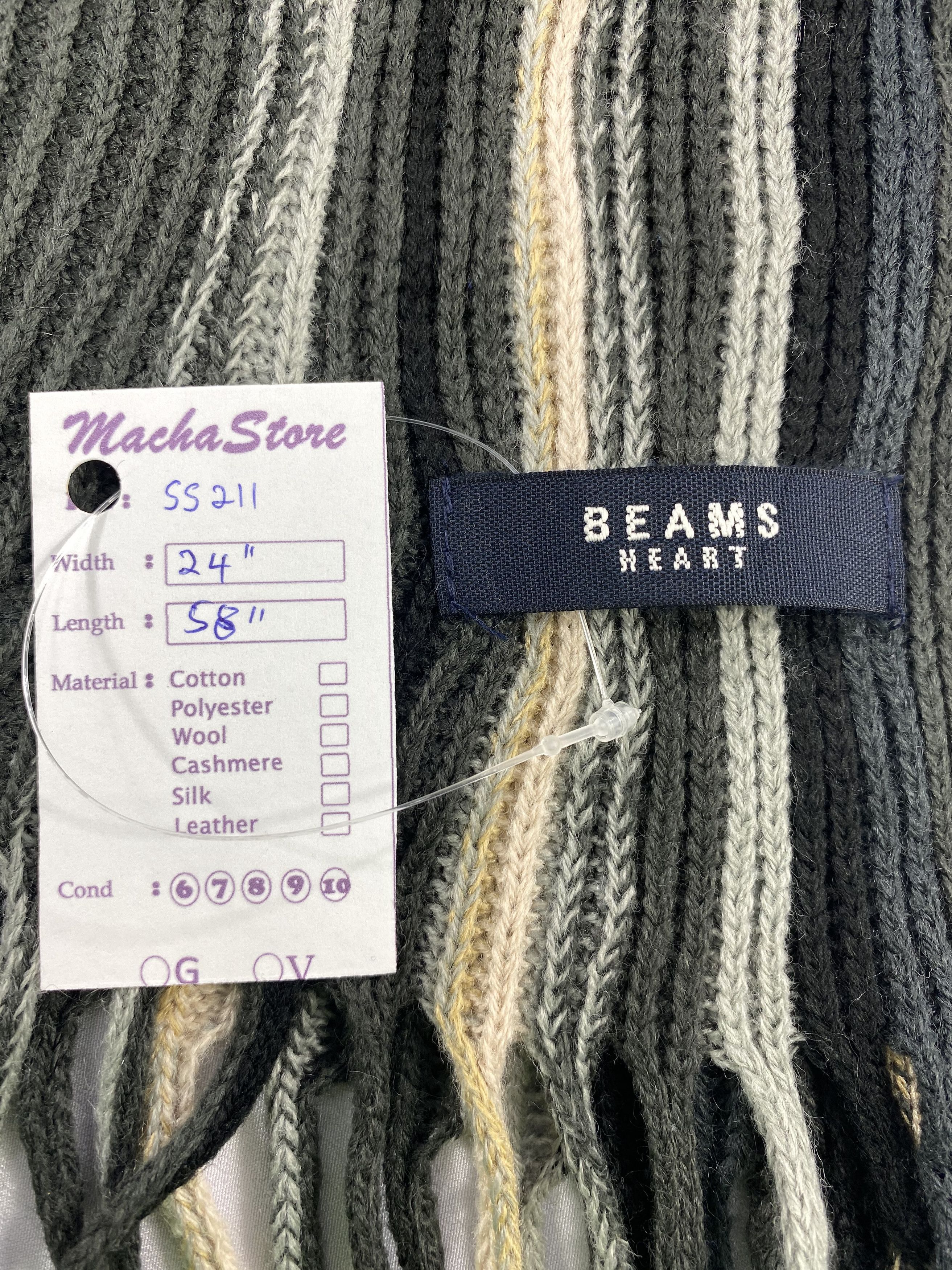 Beams Plus Beams Heart Scarf / Muffler / Neckwear Size ONE SIZE - 3 Thumbnail