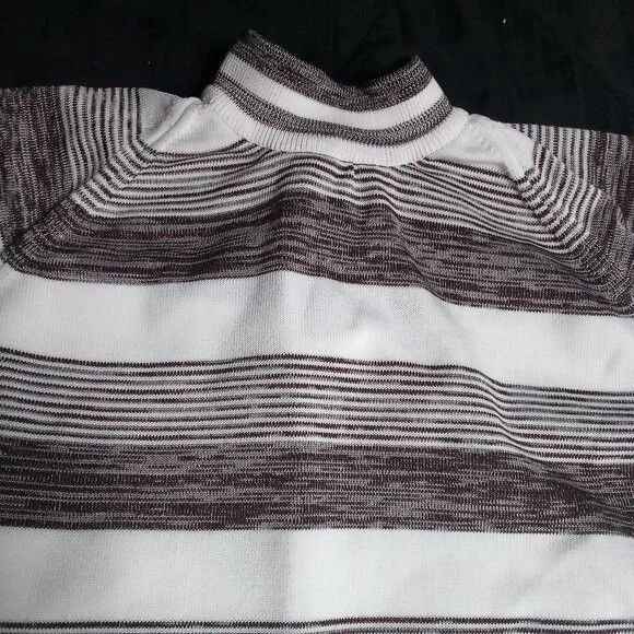 Other Vintage 70s Striped Polyester Short Sleeve Shirt Size M / US 6-8 / IT 42-44 - 1 Thumbnail