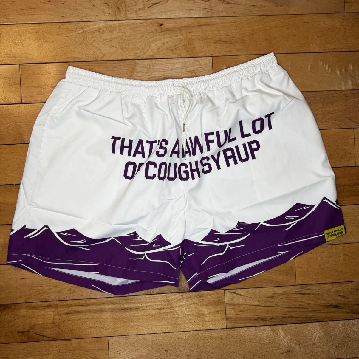 Other That's A Awful lot of Cough Syrup White Wave Shorts size 2XL Size US 44 / EU 60 - 1 Thumbnail