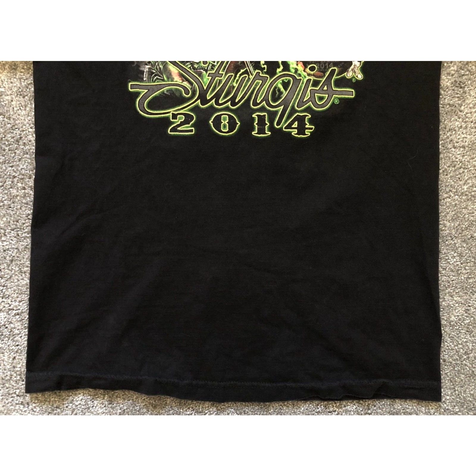 Vintage Alstyle T-Shirt Black 2014 Sturgis Motorcycle Graphic Medium Mens Short Sleeve USA Punk Rock Hipster Grunge Vintage? Size US M / EU 48-50 / 2 - 3 Thumbnail