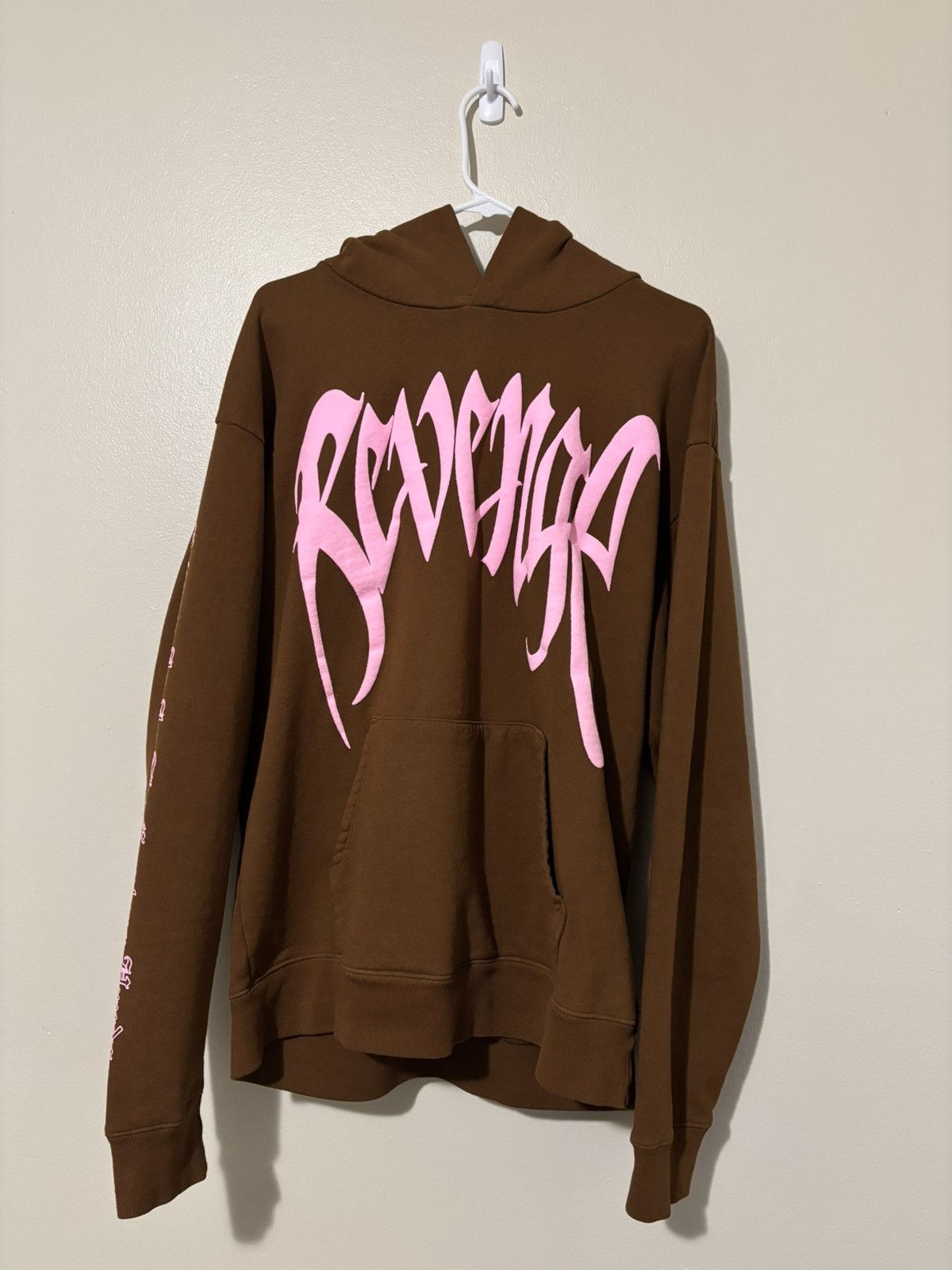 Revenge BROWN/PINK ARCH LOGO HOODIE REVENGE Size US L / EU 52-54 / 3 - 1 Thumbnail