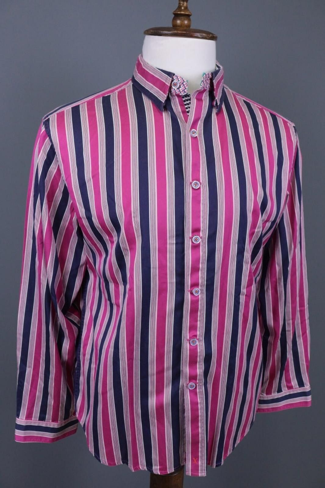 Robert Graham Robert Graham Tailored Fit Striped Long Sleeve Shirt L Size US L / EU 52-54 / 3 - 4 Thumbnail
