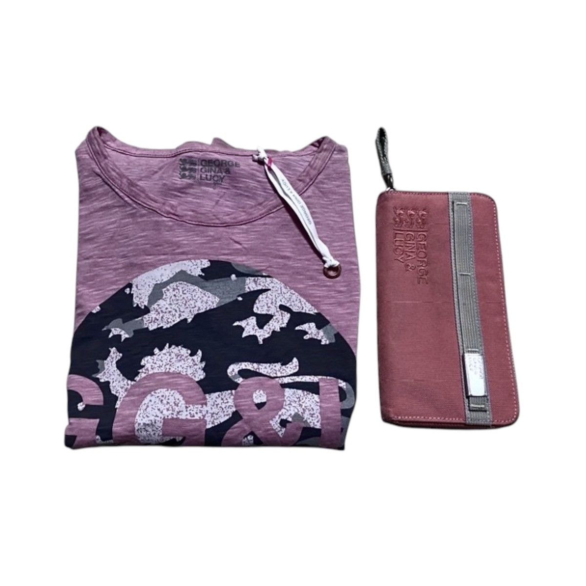 George Gina & Lucy GGL Set George Gina & Lucy Pink Wallet and Long Sleeve Shirt Size ONE SIZE - 1 Thumbnail