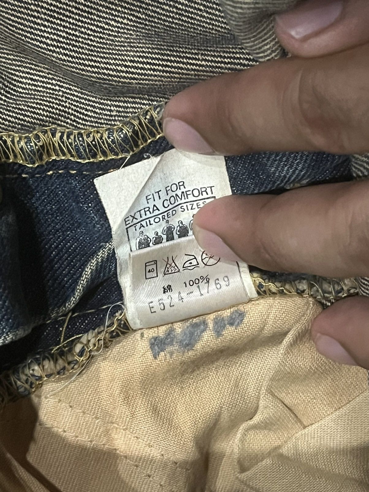 Vintage ⚡️Selvedge⚡️Vintage Lee Riders Sanforized Mud Washed Jeans Size US 27 - 24 Thumbnail