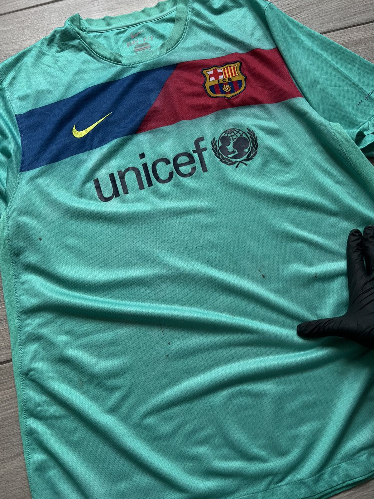 Other Vintage Nike Barcelona Soccer Jersey Away Mint Rare Size US XL / EU 56 / 4 - 10 Thumbnail