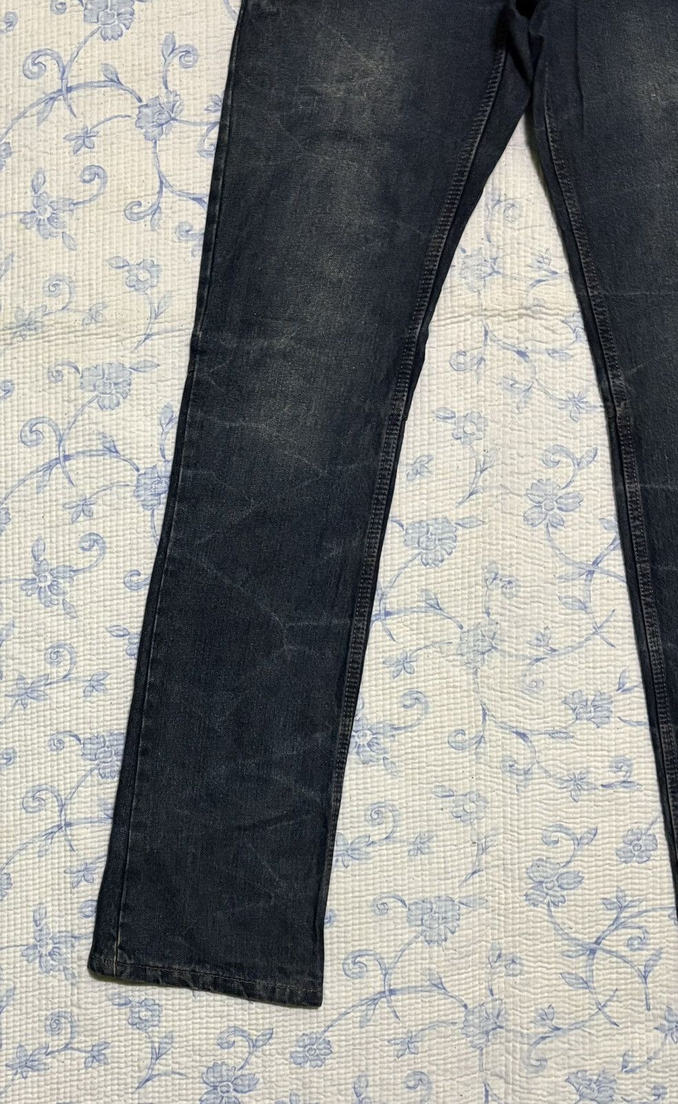Japanese Brand Japanese Doublefocus Double Waist Jeans Low Flared Denim Size US 31 - 6 Thumbnail
