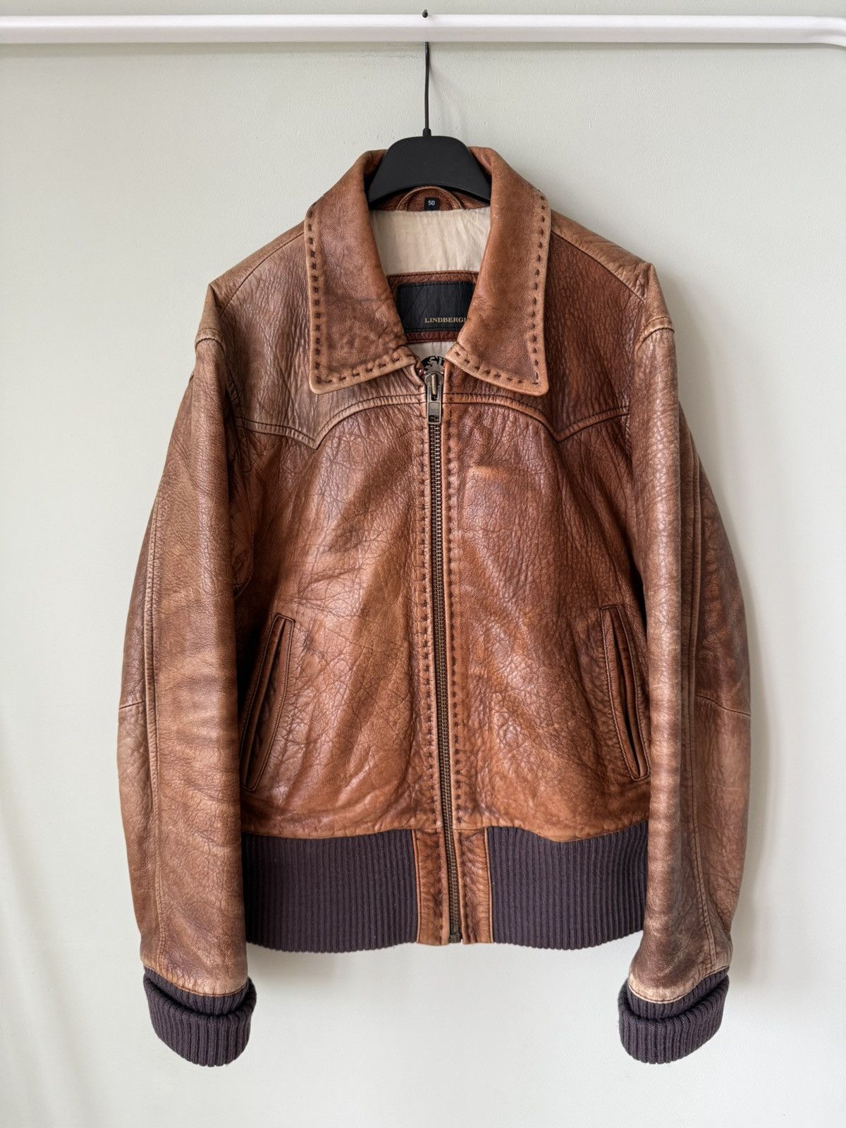 Lindbergh Lindbergh aviator leather jacket Size US M / EU 48-50 / 2 - 1 Thumbnail