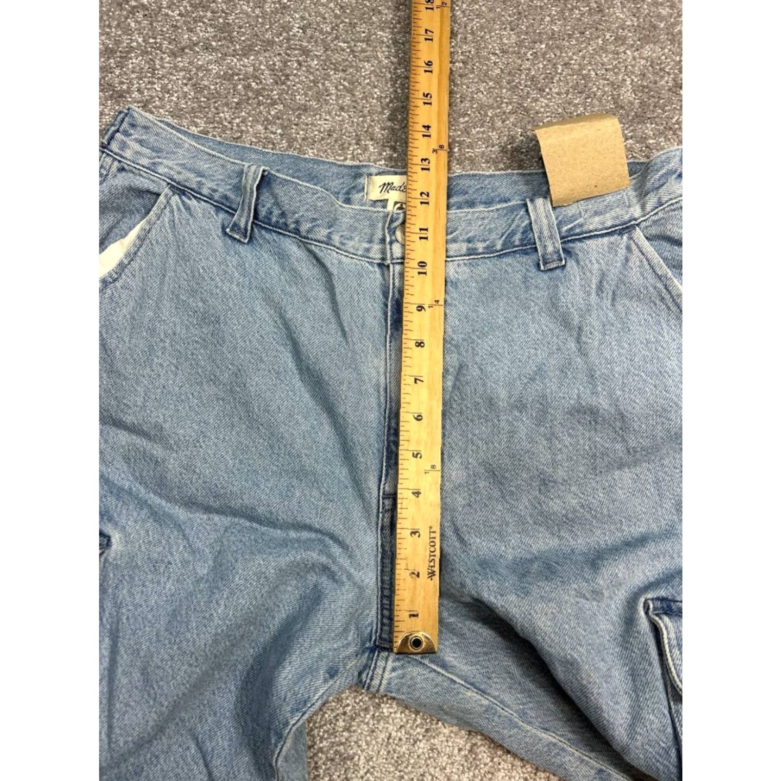 Madewell Madewell Jeans Womens 31 Blue Den﻿im Mid Rise Straight Leg 5-Pocket Design Zipper Button N﻿ew Size 24" / US 00 / IT 34 - 4 Thumbnail