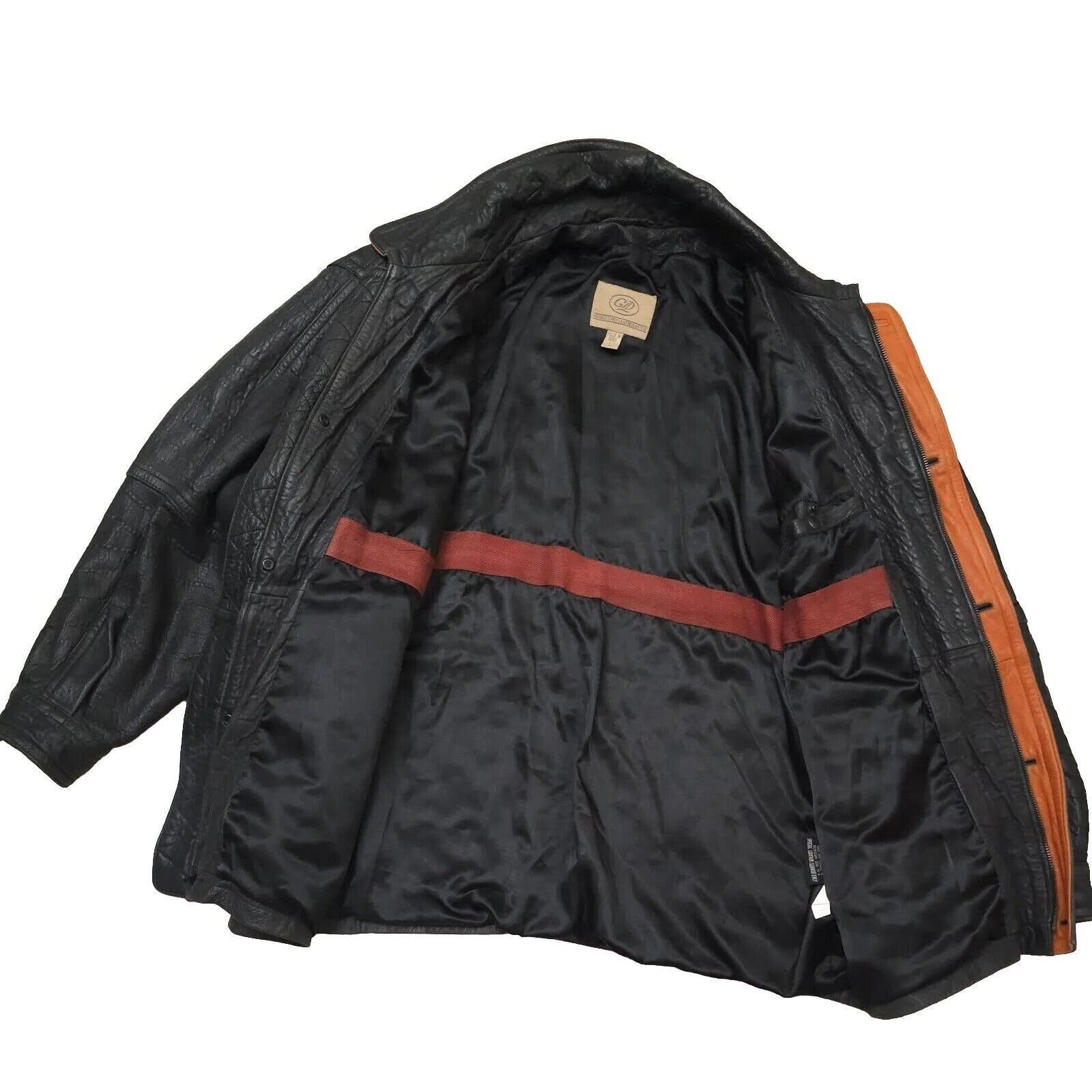 Vintage Georgetown Soft Leather Design Bomber Jacket Aviator