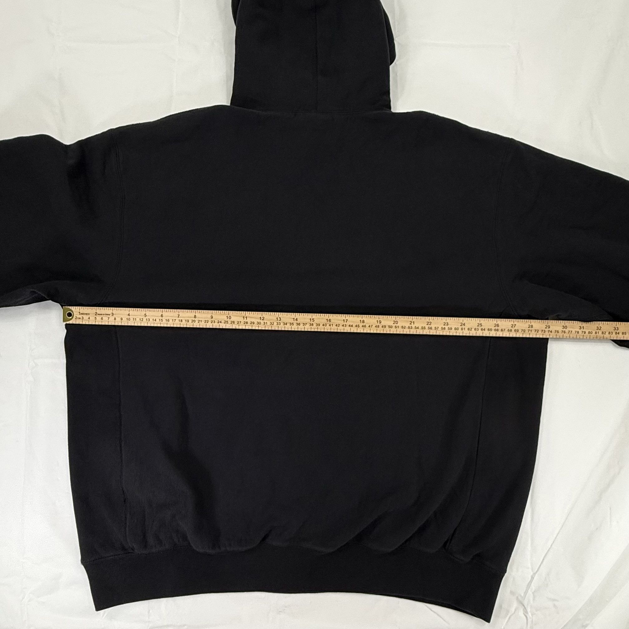 Supreme Supreme Inverted Logo Hooded Sweatshirt Black SS25 Mens XXL Size US XXL / EU 58 / 5 - 3 Thumbnail