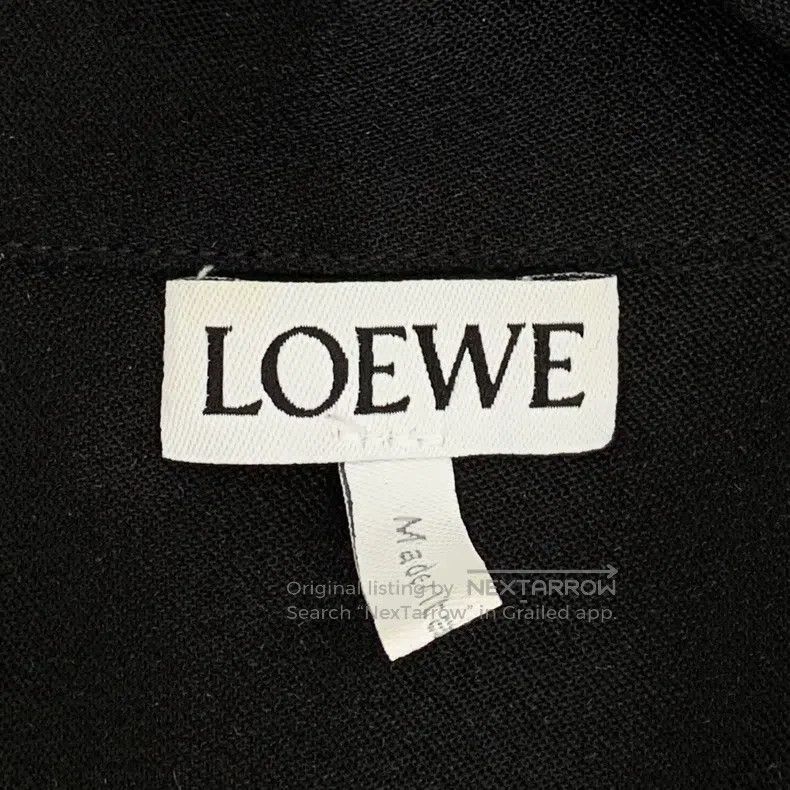 Loewe Loewe Black Logo Embroidered Cotton Collared Single-breast Size S / US 4 / IT 40 - 5 Thumbnail
