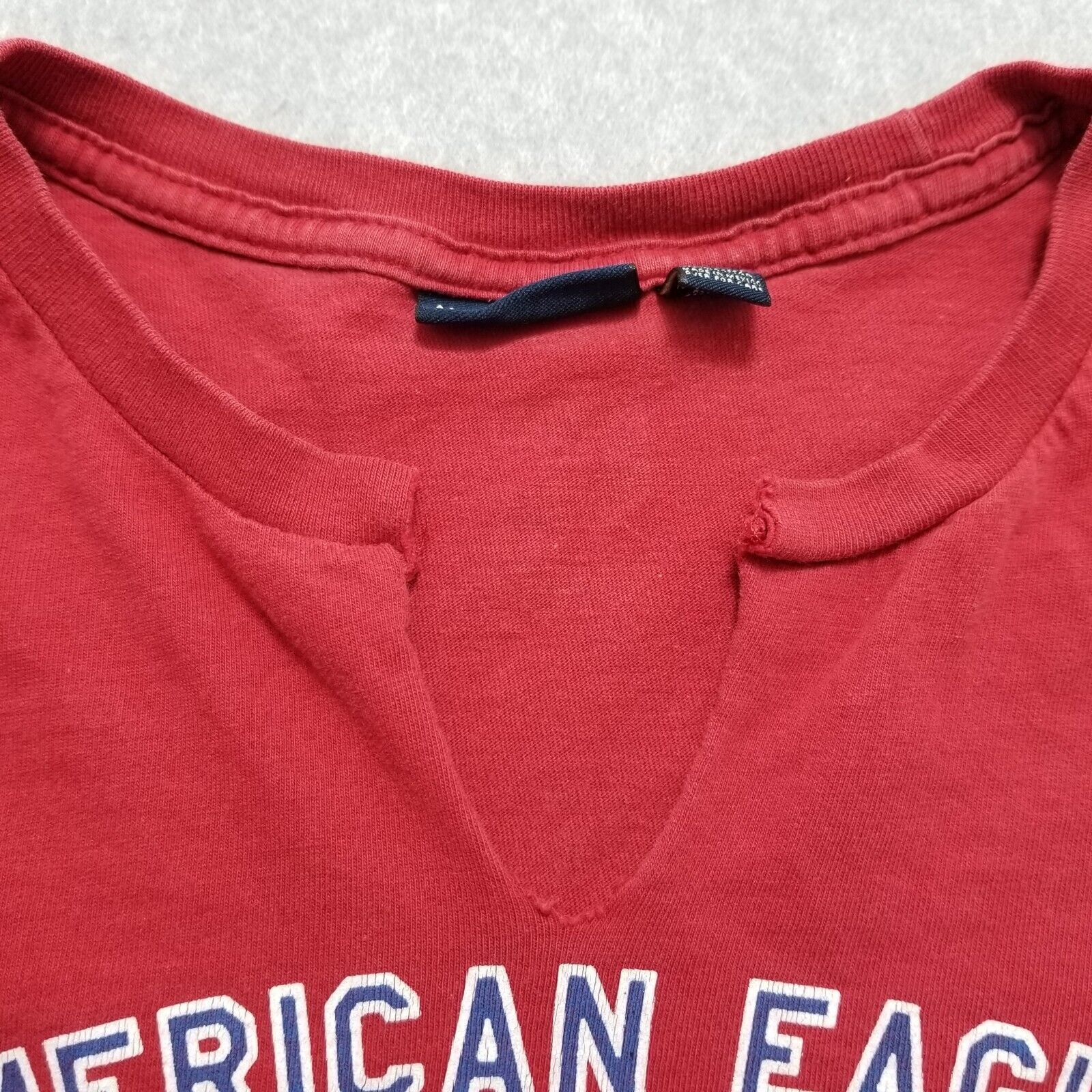 American Eagle Outfitters American Eagle Shirt Womens XS Red Crew Neck Single Stitch Size XS / US 0-2 / IT 36-38 - 11 Thumbnail