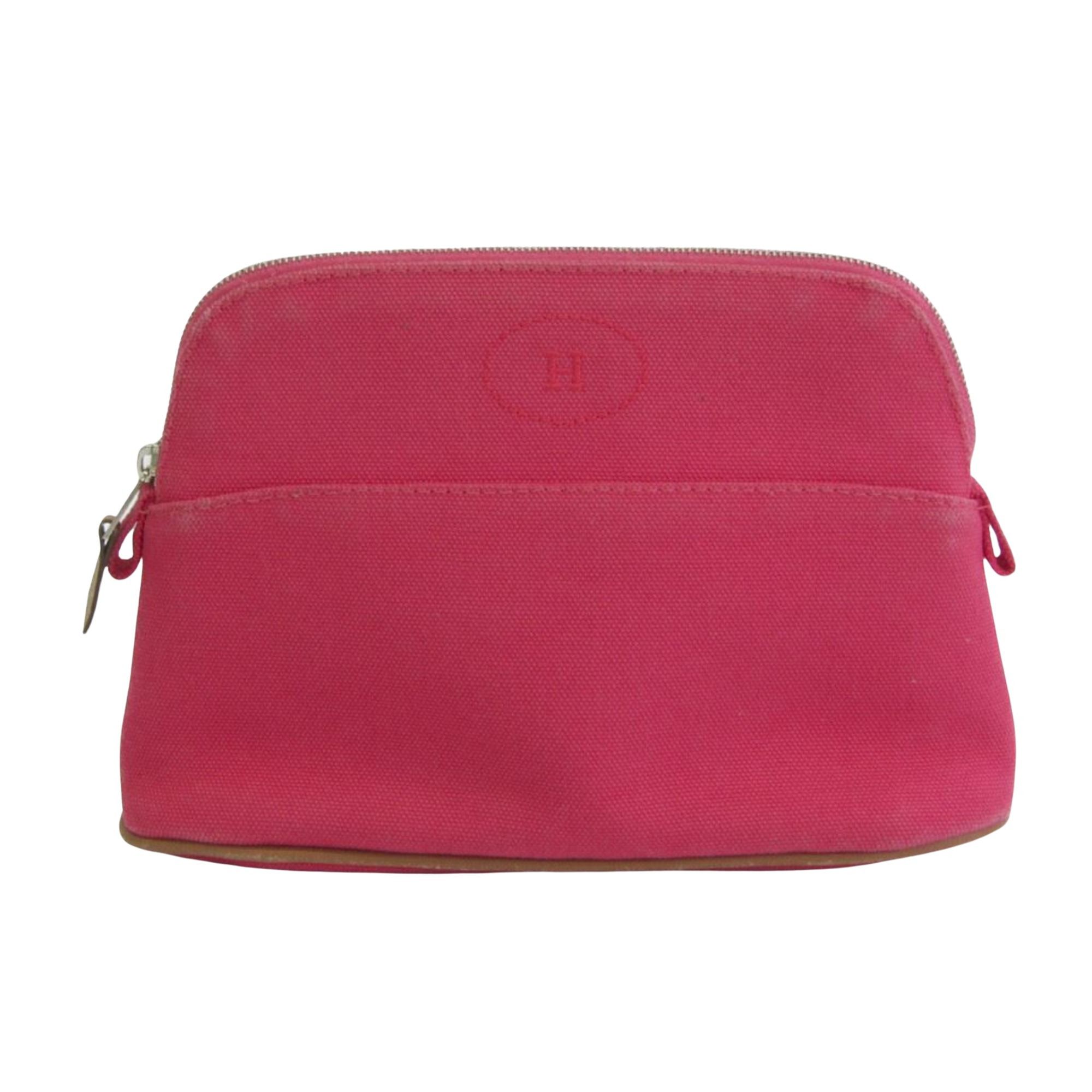 image of Hermes Pochette Bolide Clutch in Pink, Women's