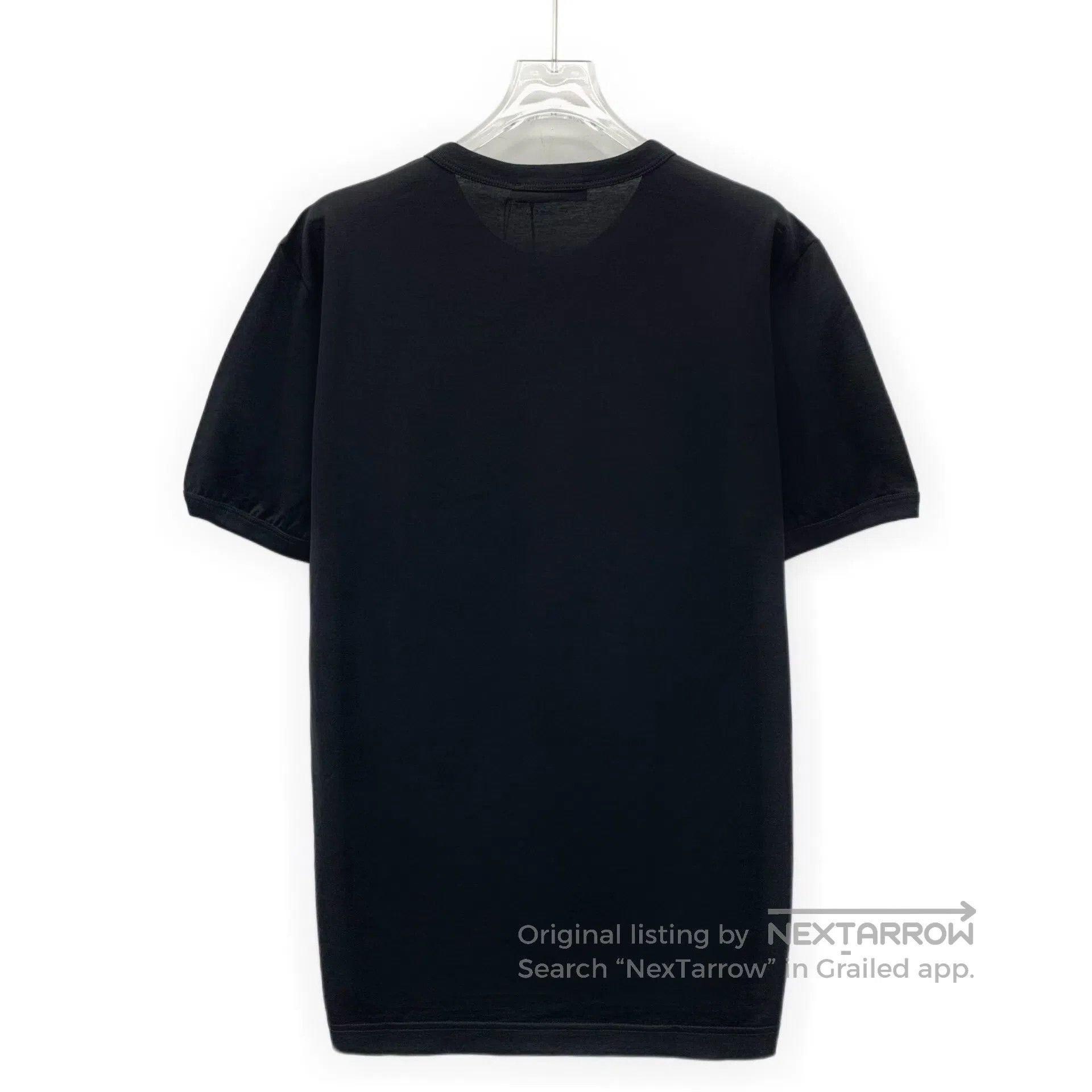 Dolce & Gabbana Dolce Gabbana Black Crown Embroidered Cotton Round Neck Si Size US L / EU 52-54 / 3 - 2 Thumbnail
