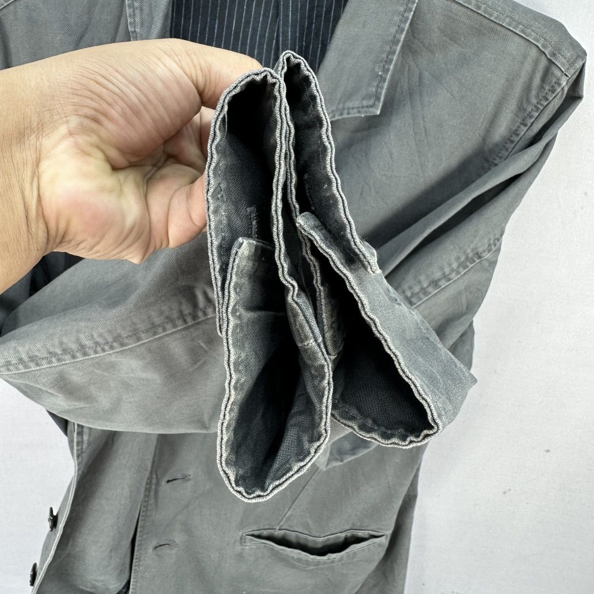 Japanese Brand Vintage 90's First Down Cotton Canvas Jacket Size US L / EU 52-54 / 3 - 10 Thumbnail
