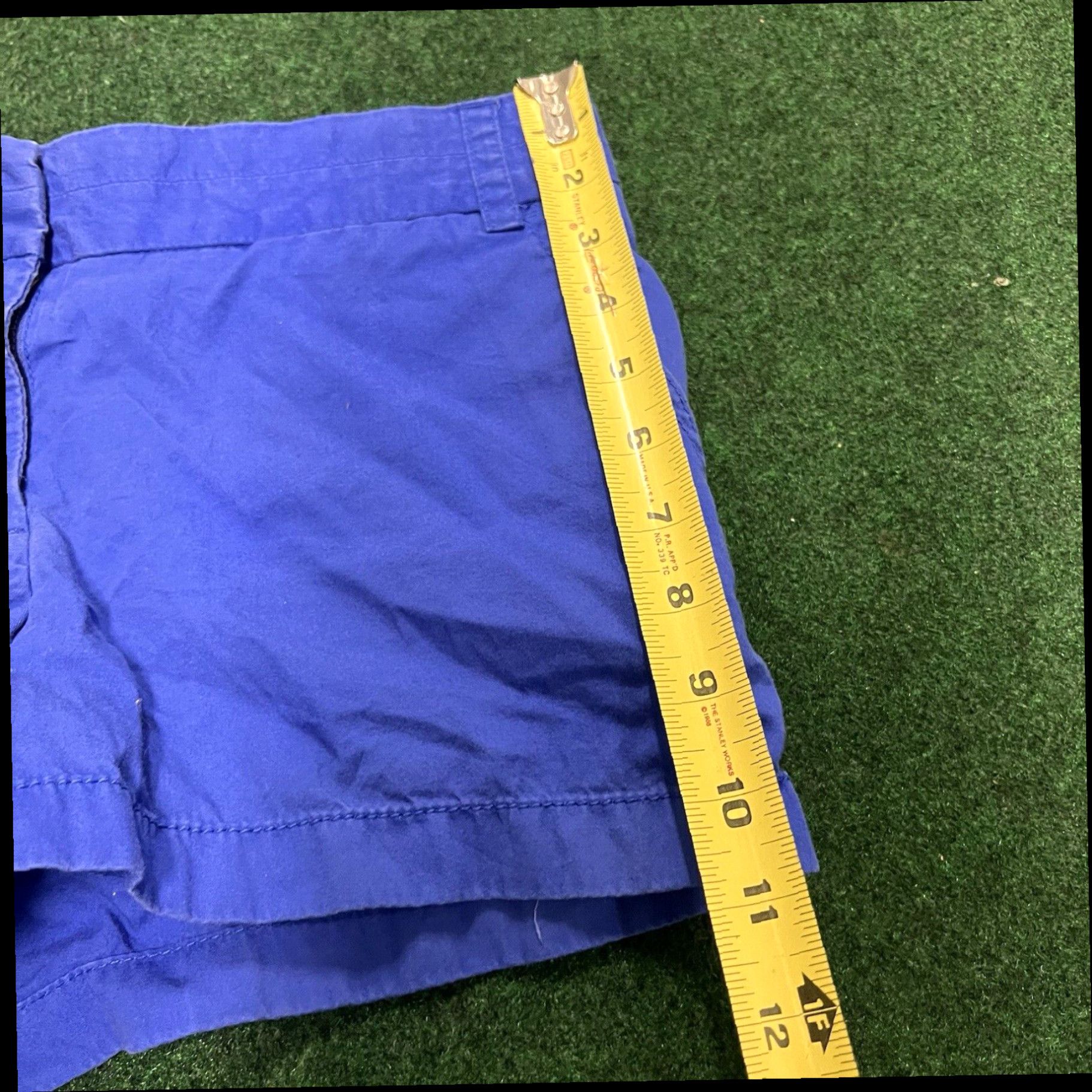 J.Crew J. Crew Women's Chino Broken In Shorts Size 6 Blue Flat Front 3 Inch Inseam Size 28" / US 6 / IT 42 - 6 Thumbnail