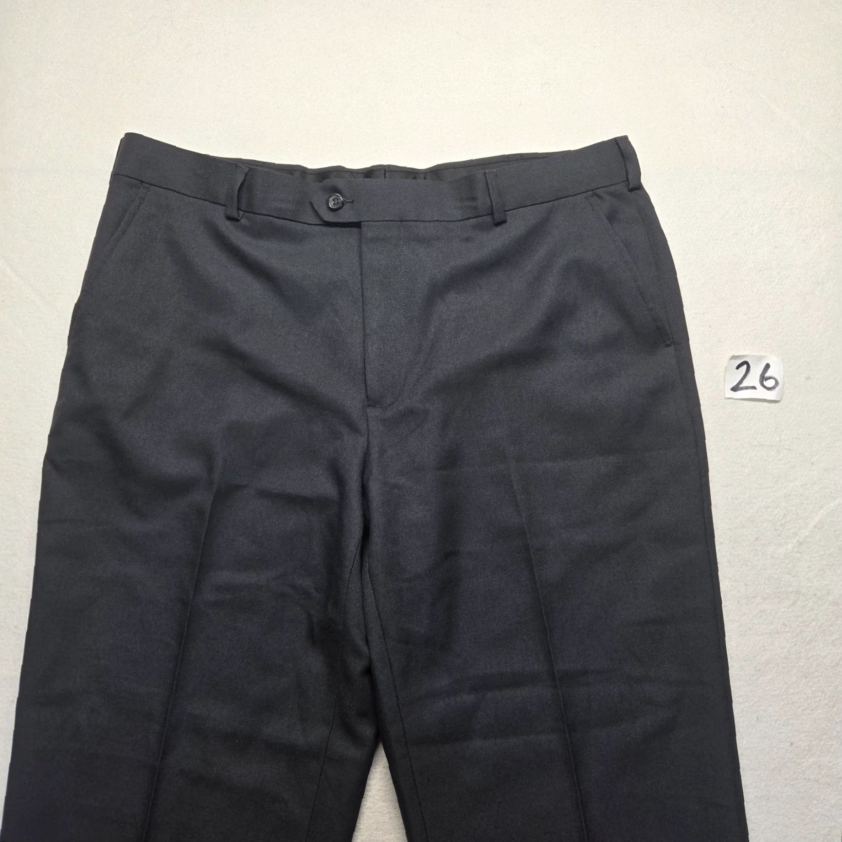 George George Black Dress Pants Slacks 5-Pocket 30 Inseam 38 Waist Adult Men's Size 38 x 30 Regular Fit Pants Size US 38 / EU 54 - 2 Thumbnail