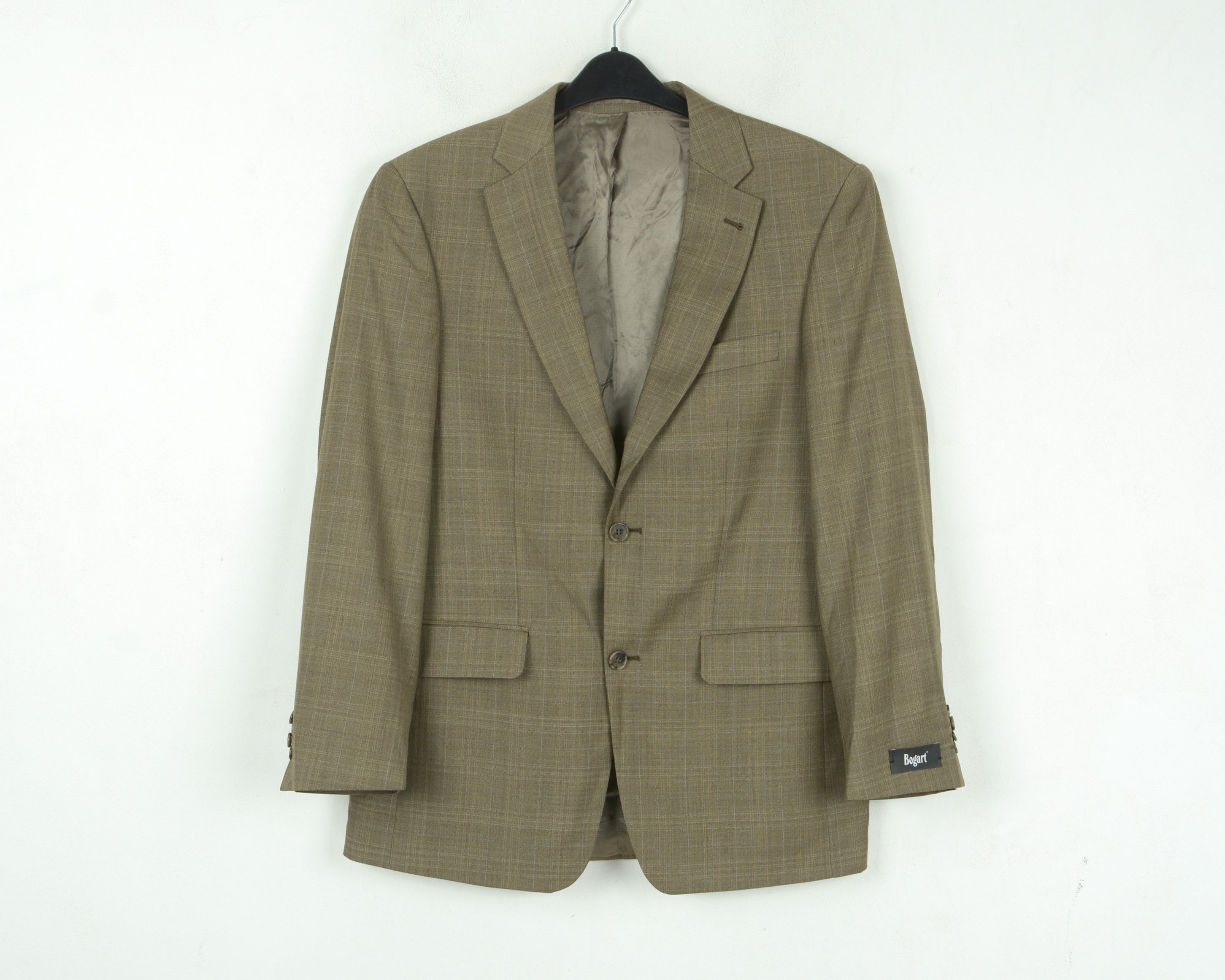 Designer New BOGART Checked Brown Blazer Wool UK 36 Jacket Suit Coat Size 36R - 1 Thumbnail