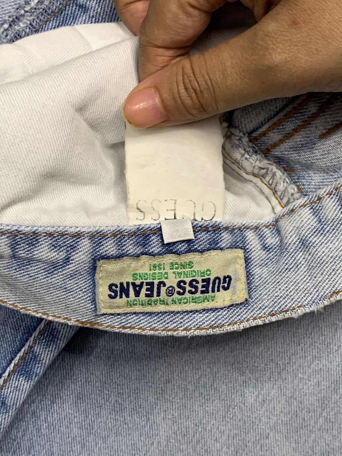 Guess SALES🔥Vintage Guess Usa Stone Wash Distressed Baggy Jeans Size US 32 / EU 48 - 11 Thumbnail