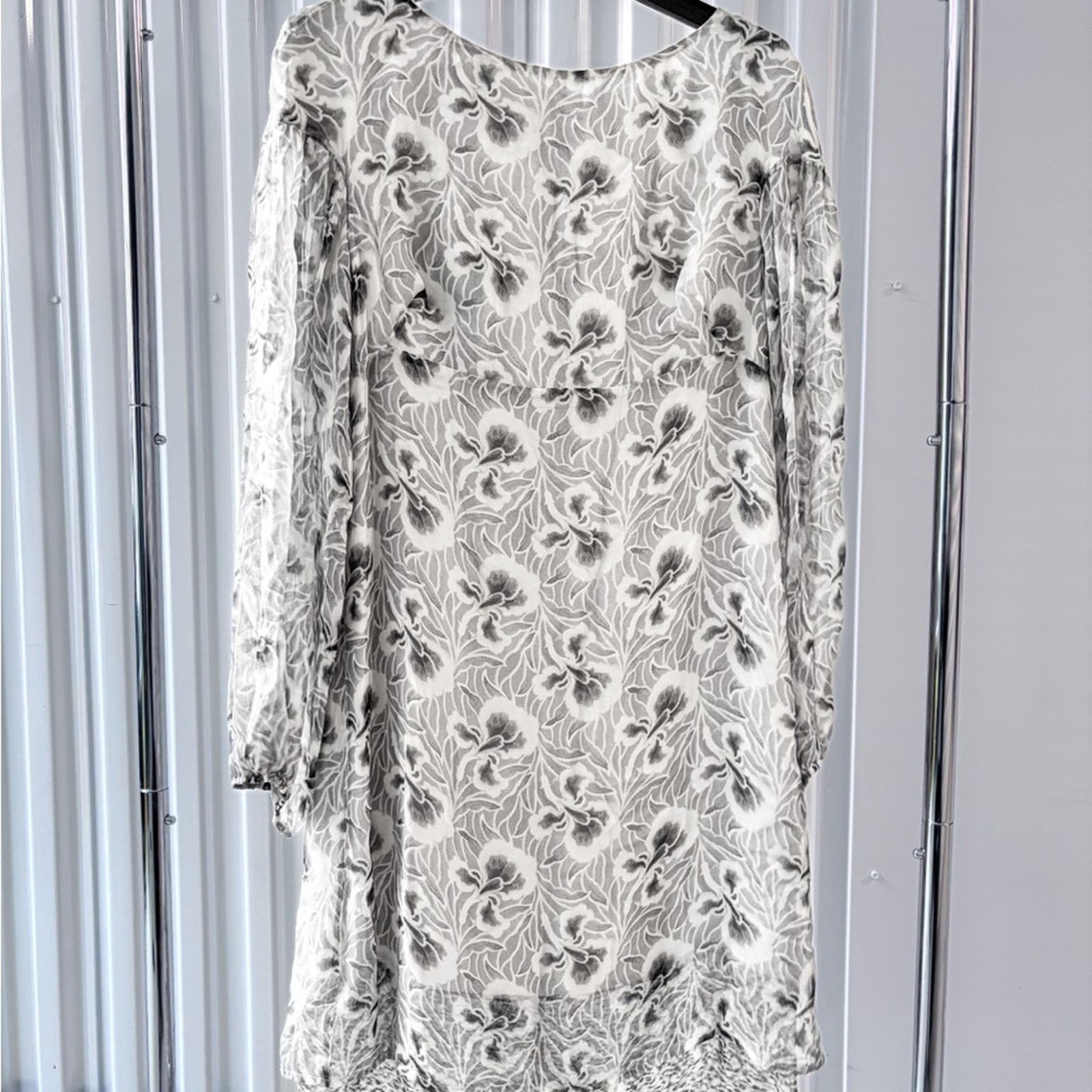 La Perla La Perla Black and Cream Floral Midi Dress Women's Size M Size M / US 6-8 / IT 42-44 - 1 Thumbnail