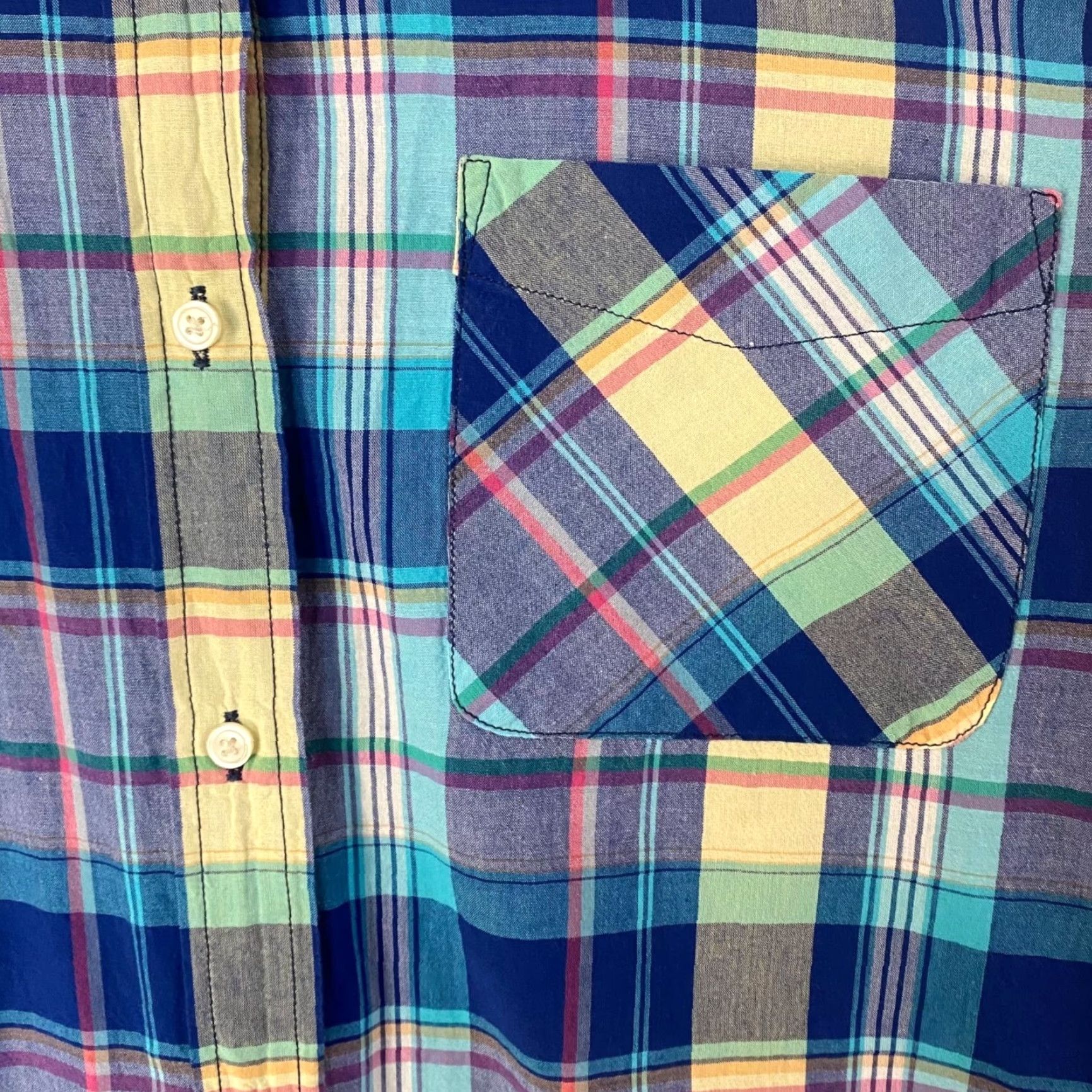Ralph Lauren Ralph Lauren Denim & Supply Button-Up Shirt Womens Medium Blue Plaid Long-Sleeve Size M / US 6-8 / IT 42-44 - 7 Thumbnail