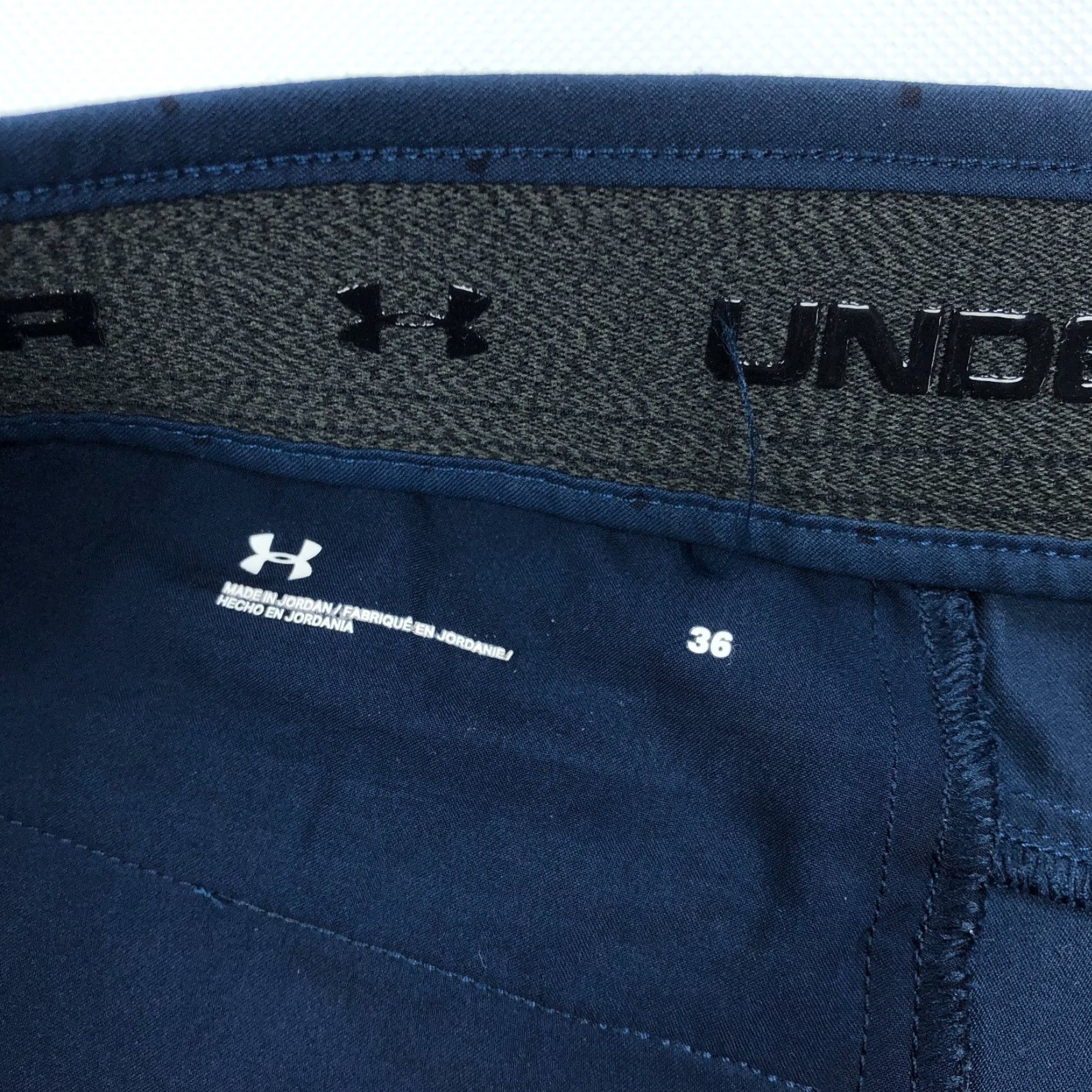 Under Armour Under Armour Mens Shorts 36 UA Geo Print Drive Performance Golf Chino Casual Summer Blue Size US 36 / EU 52 - 6 Thumbnail