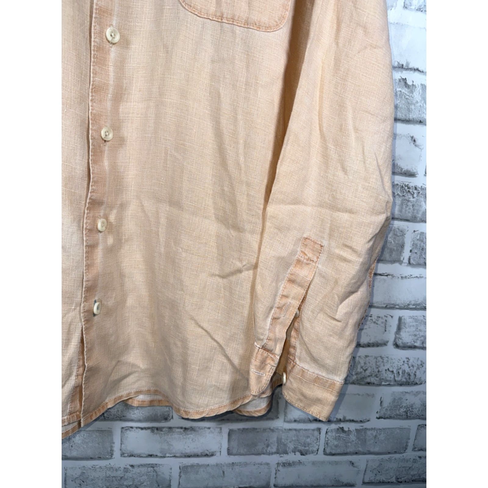 Tommy Bahama TOMMY BAHAMA Relax Off Pink 100% Linen Long Sleeve Shirt Mens L Size US L / EU 52-54 / 3 - 4 Thumbnail