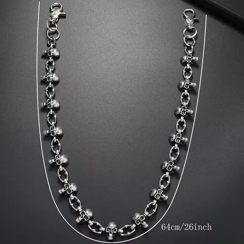 Vintage Metal Skull Pants Chain Size ONE SIZE - 2 Thumbnail