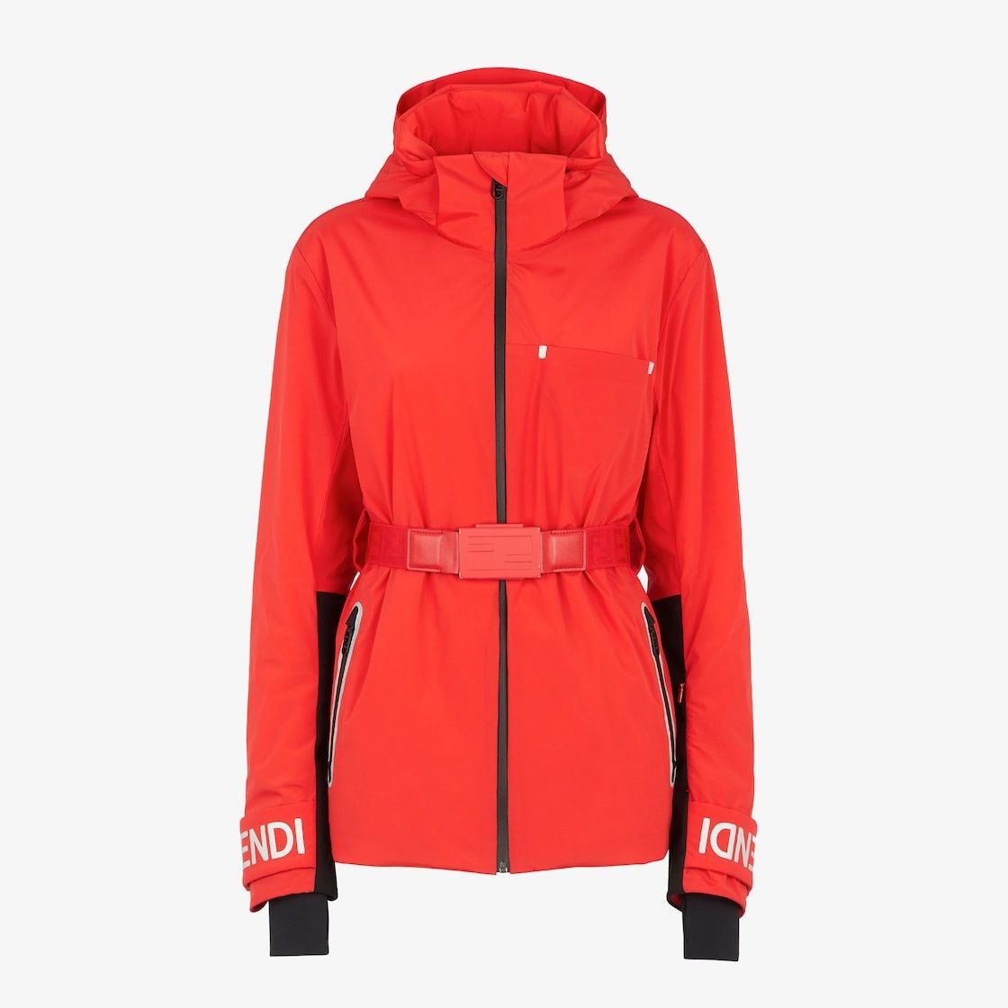Fendi o1w1db10425 Ski Jacket in Red Size L / US 10 / IT 46 - 1 Thumbnail