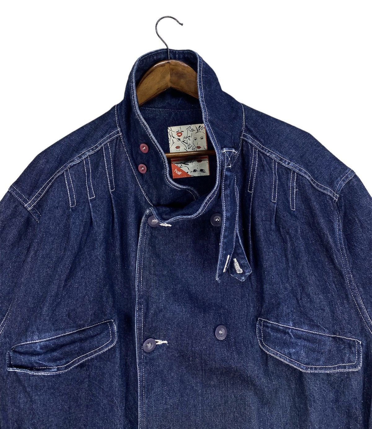 Japanese Brand Half Denime Jacket Size M / US 6-8 / IT 42-44 - 3 Thumbnail