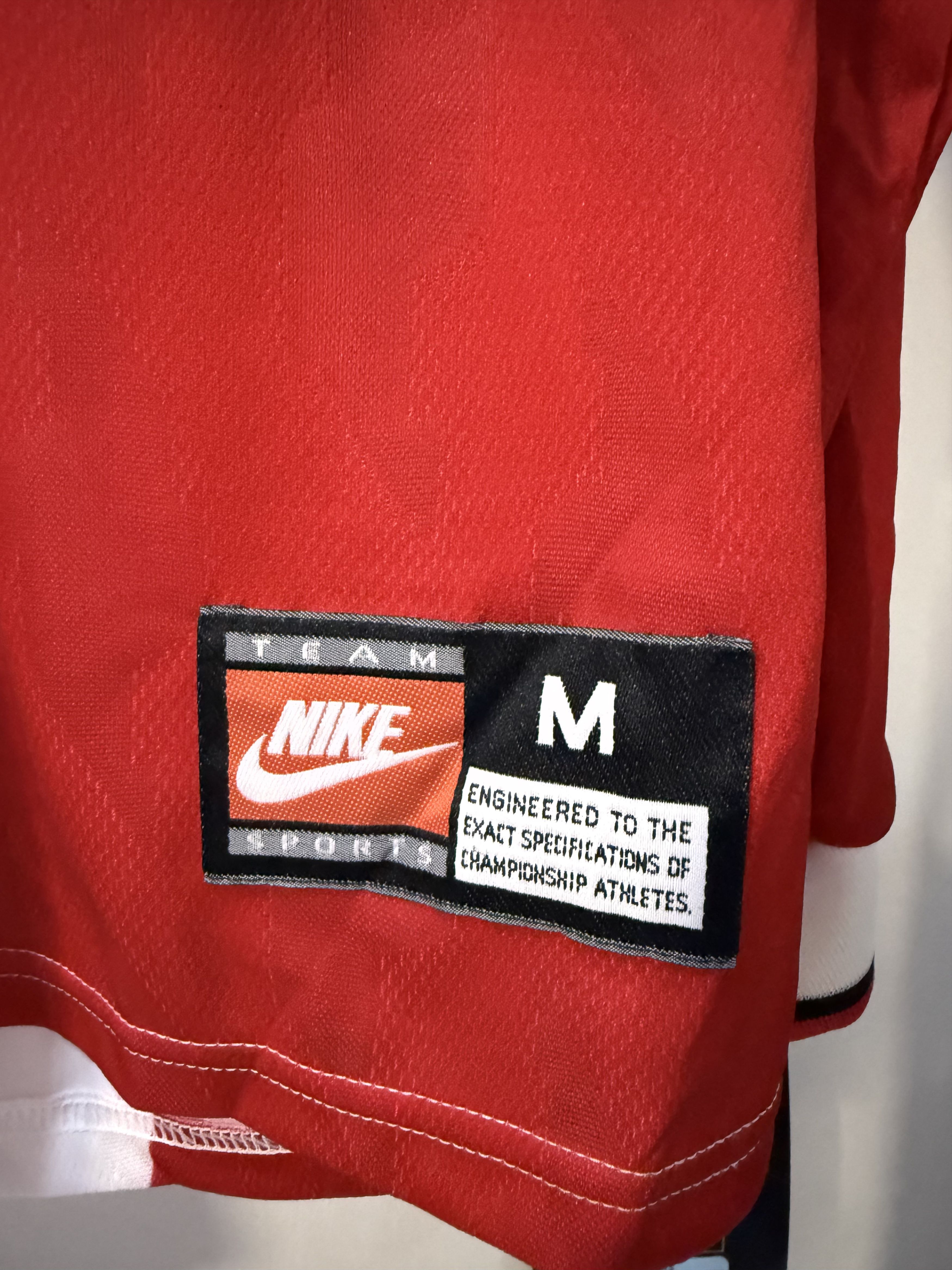 Nike Nike 'Sabah' template football jersey 1995 Lightning Red - M Size US M / EU 48-50 / 2 - 6 Thumbnail