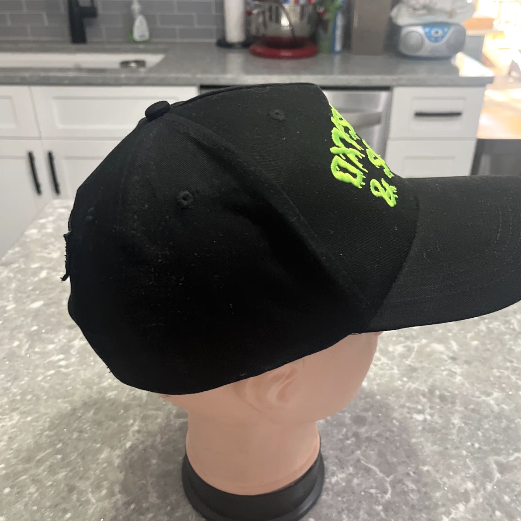 Vintage GHOSTBUSTERS Hat Baseball Cap One Size Black Embroidered Front Ghostbusters Movie Logo Mens Cap Size ONE SIZE - 4 Thumbnail