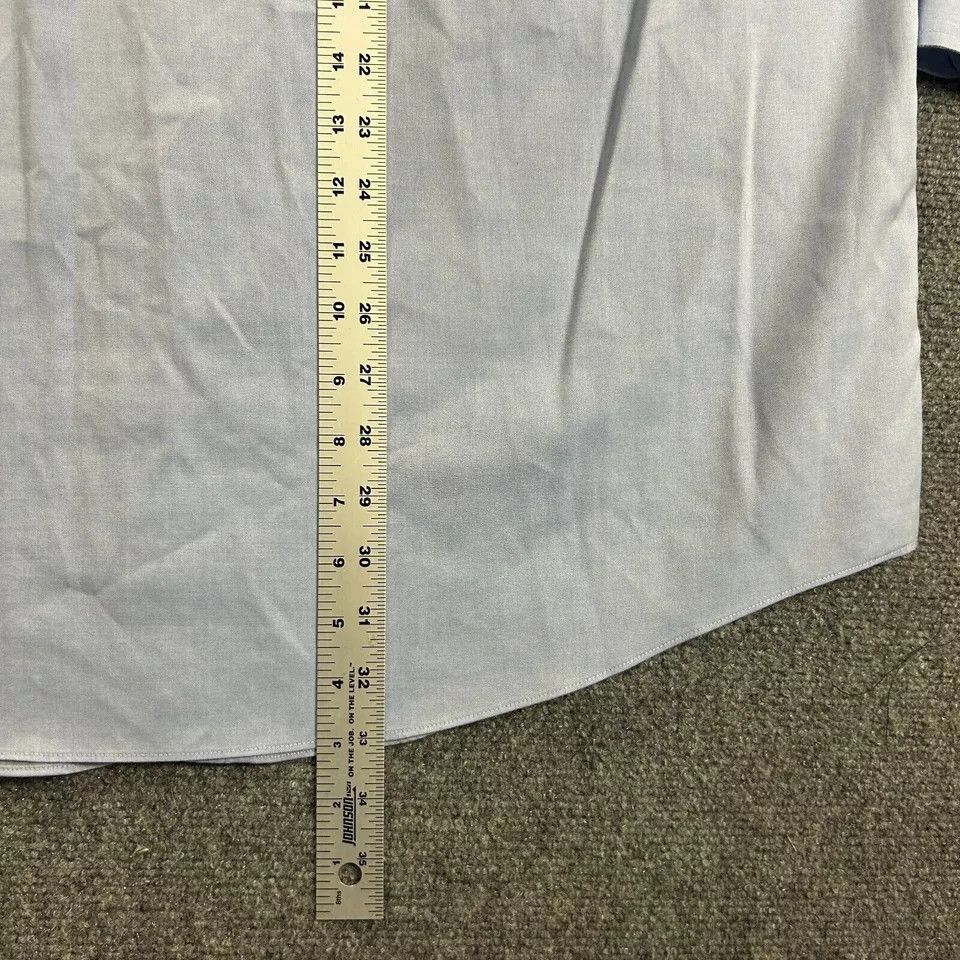 Jos. A. Bank Jos A Bank Shirt Mens 17.5 34 Blue Traveler Button Up Cotton Size US XL / EU 56 / 4 - 6 Thumbnail