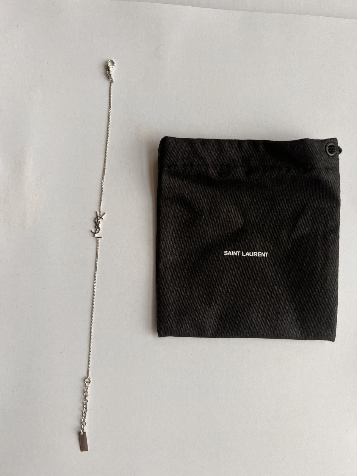 Yves Saint Laurent Saint Laurent Cassandre Charm Bracelet – Palladium YSL logo Size ONE SIZE - 11 Thumbnail