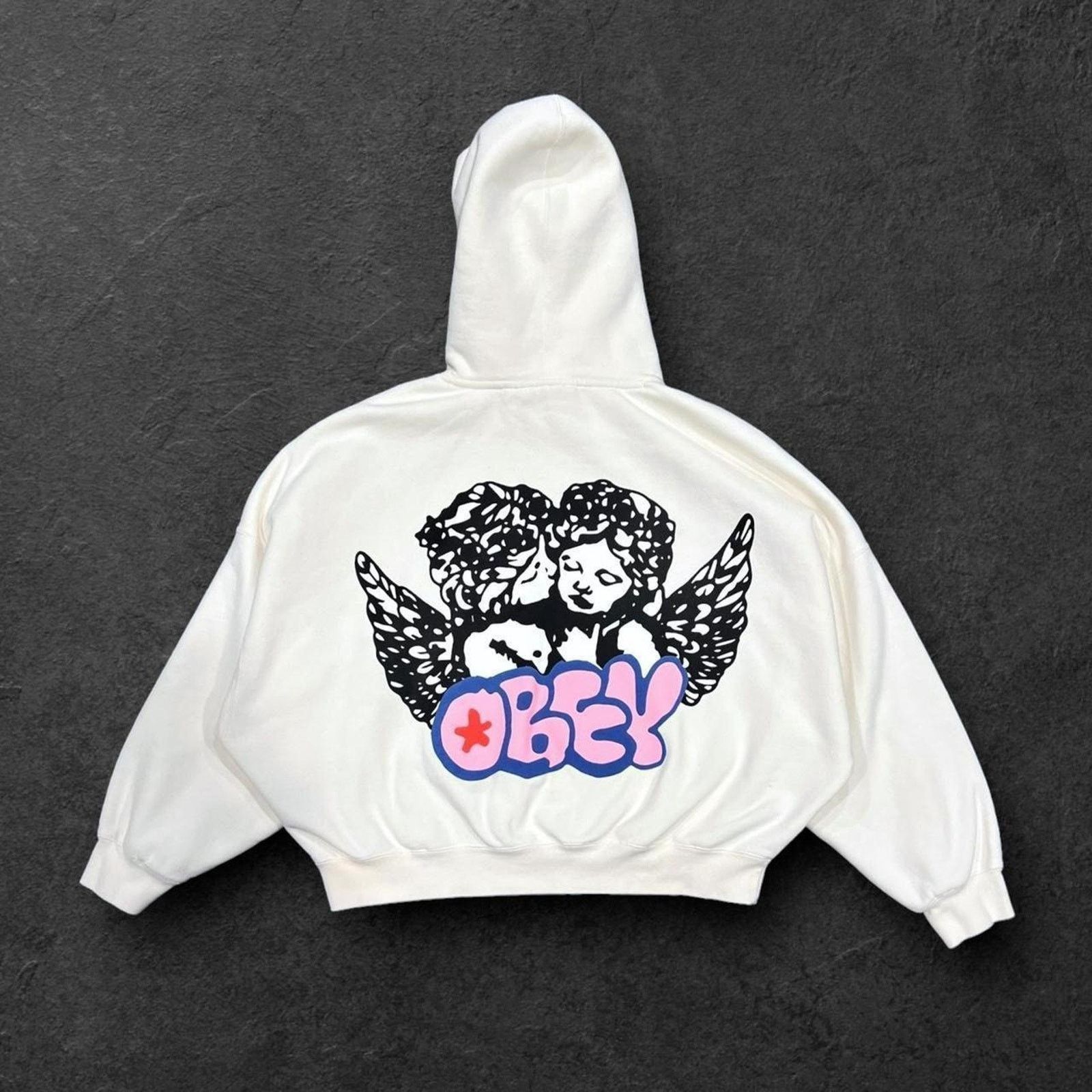 Obey Obey ft Cherub Angle Babies Relaxed Fit Hoodie Size US S / EU 44-46 / 1 - 1 Thumbnail