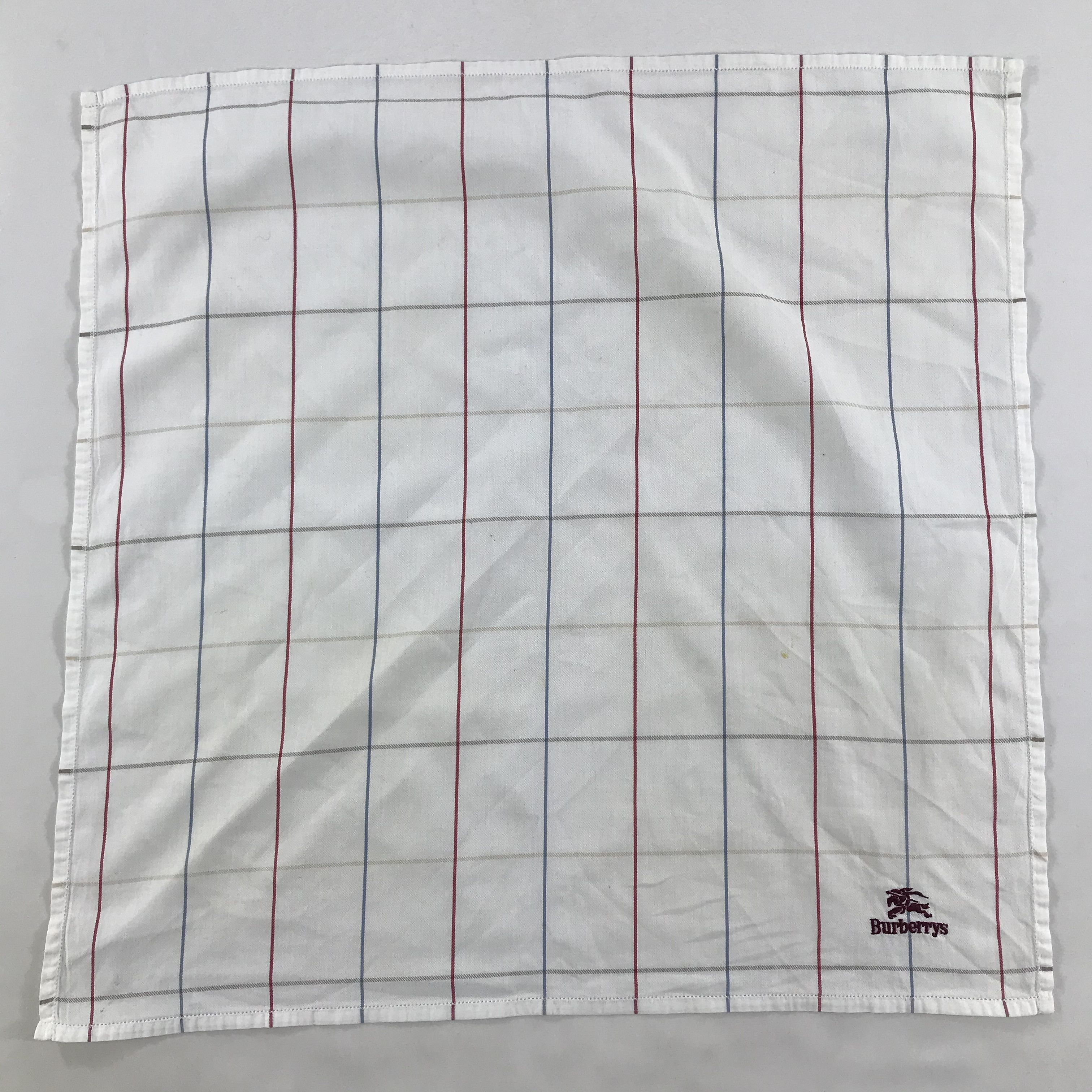Burberry × Vintage Burberry Bandana / Handkerchief / Neckerchief - S1715 Size ONE SIZE - 1 Thumbnail