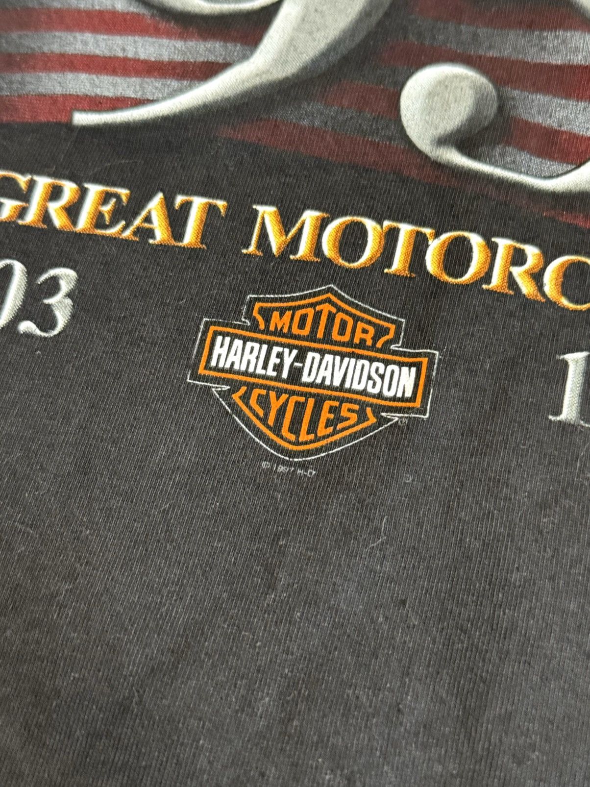 Harley Davidson 🔷Vintage Harley Davidson T-shirt 90s🔷 Size US XL / EU 56 / 4 - 4 Thumbnail