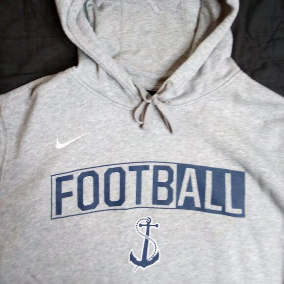 NCAA × Nike × Vintage Vintage Y2K Navy Midshipmen Hoodie Sweatshirt Size US L / EU 52-54 / 3 - 1 Thumbnail