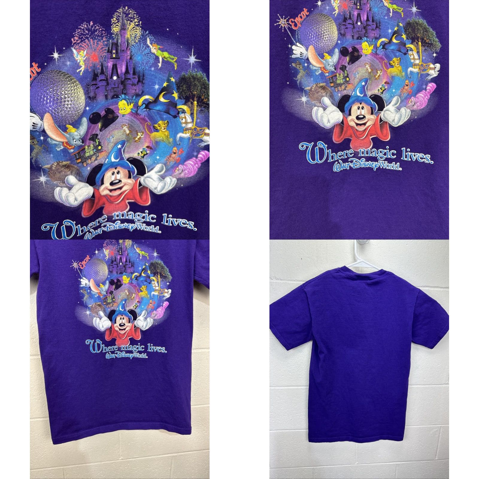 Disney Disney T Shirt Small Purple Mickey Mouse Cartoon Character Tee Mens Size S / US 4 / IT 40 - 8 Thumbnail