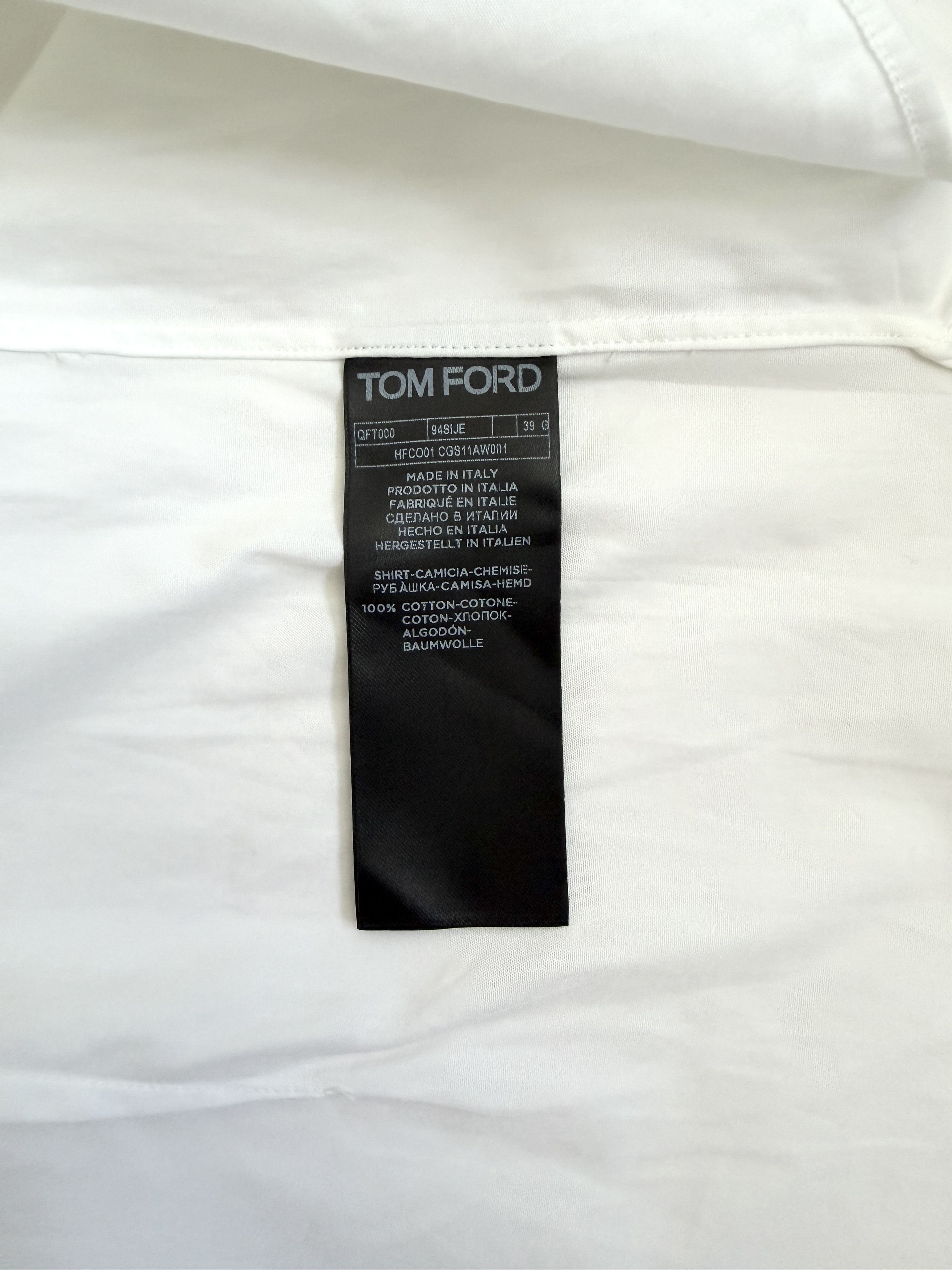 Tom Ford Pointed collar long sleeve shirt Size US XXS / EU 40 - 3 Thumbnail